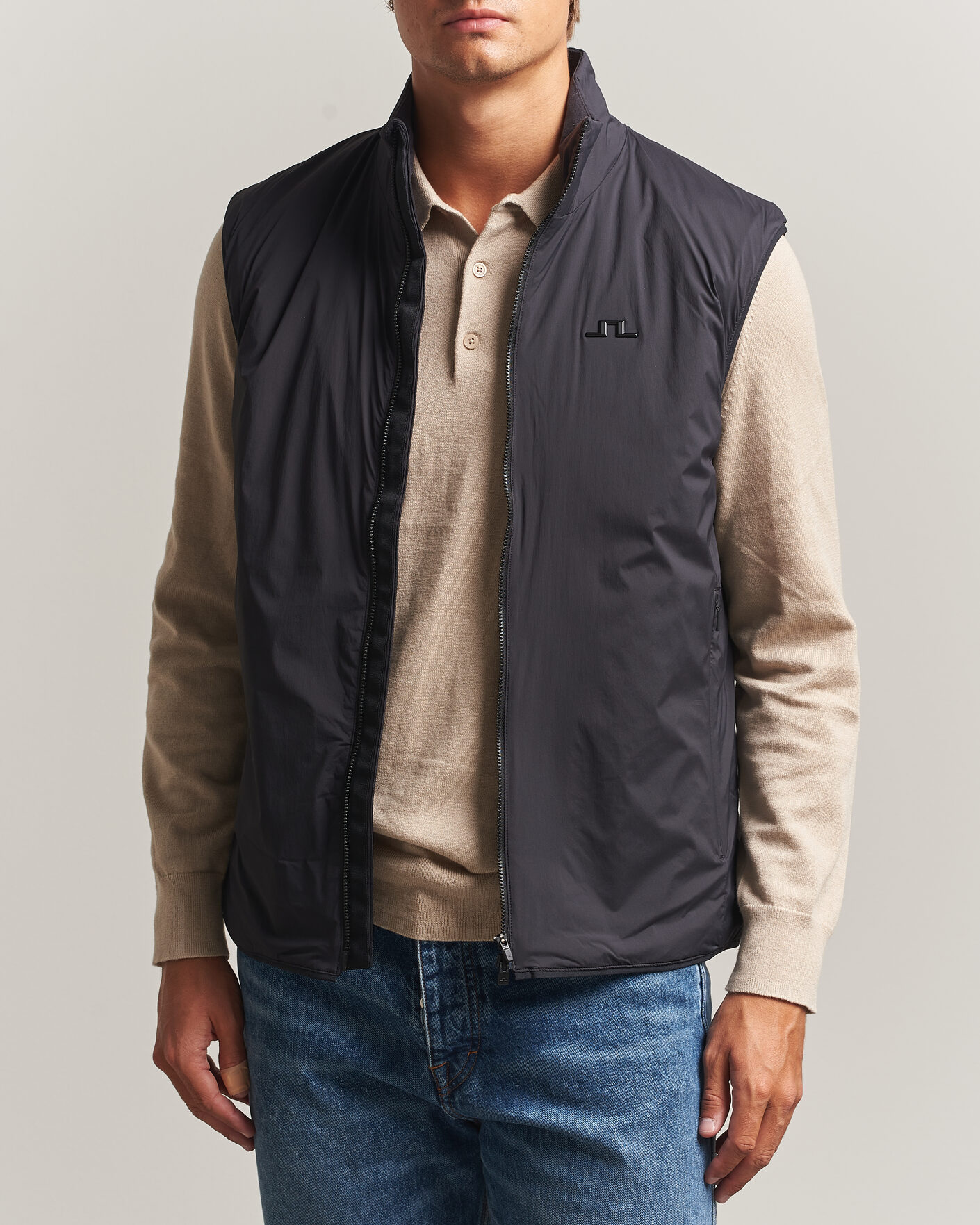 Herren | Westen | J.Lindeberg | Clinton Padded Vest Black