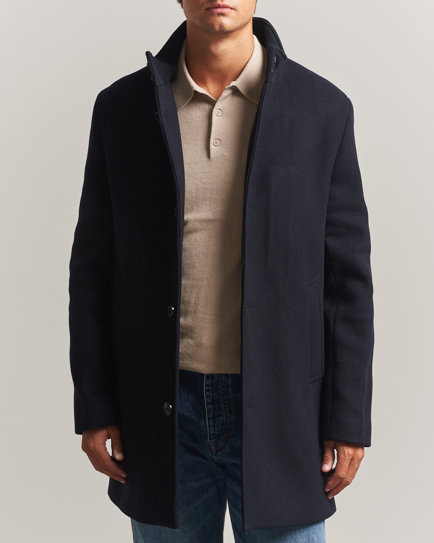 Herren | Jacken | J.Lindeberg | Lexon Wool Coat JL Navy