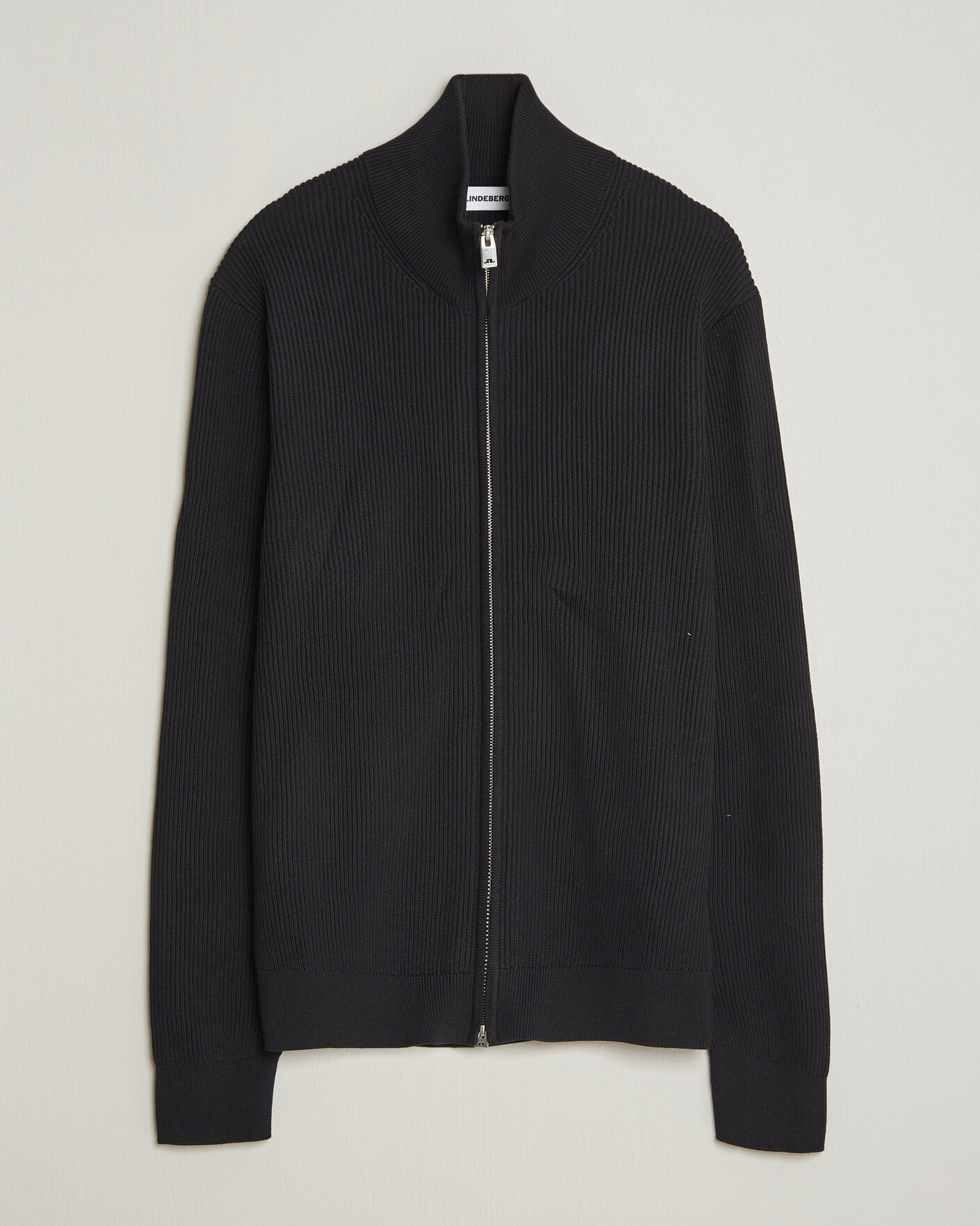 Herren | Pullover | J.Lindeberg | Alexis Cotton Full Zip Black