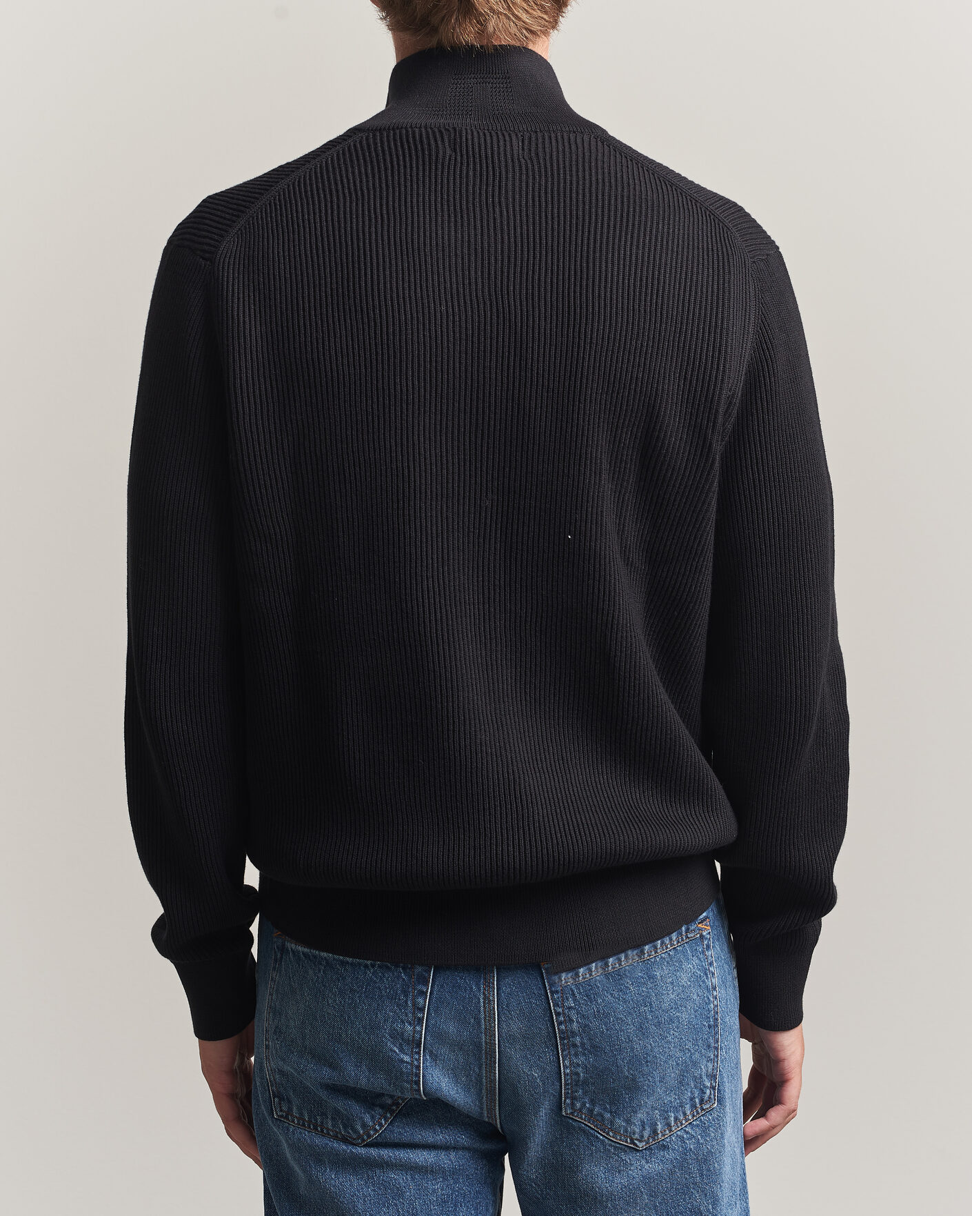 Herren | Pullover | J.Lindeberg | Alexis Cotton Full Zip Black