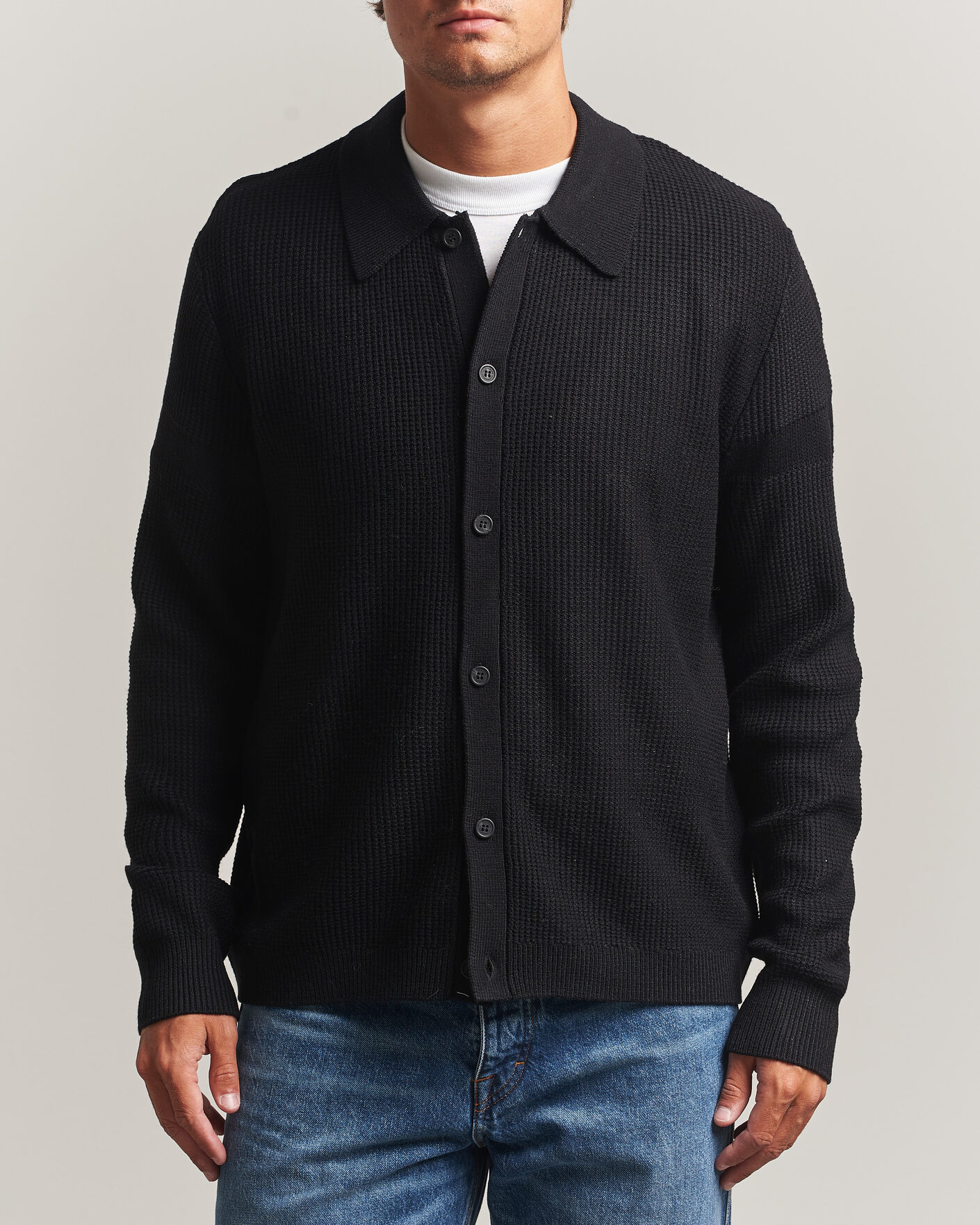 Herren | Pullover | J.Lindeberg | Willem Knitted Cardigan Black