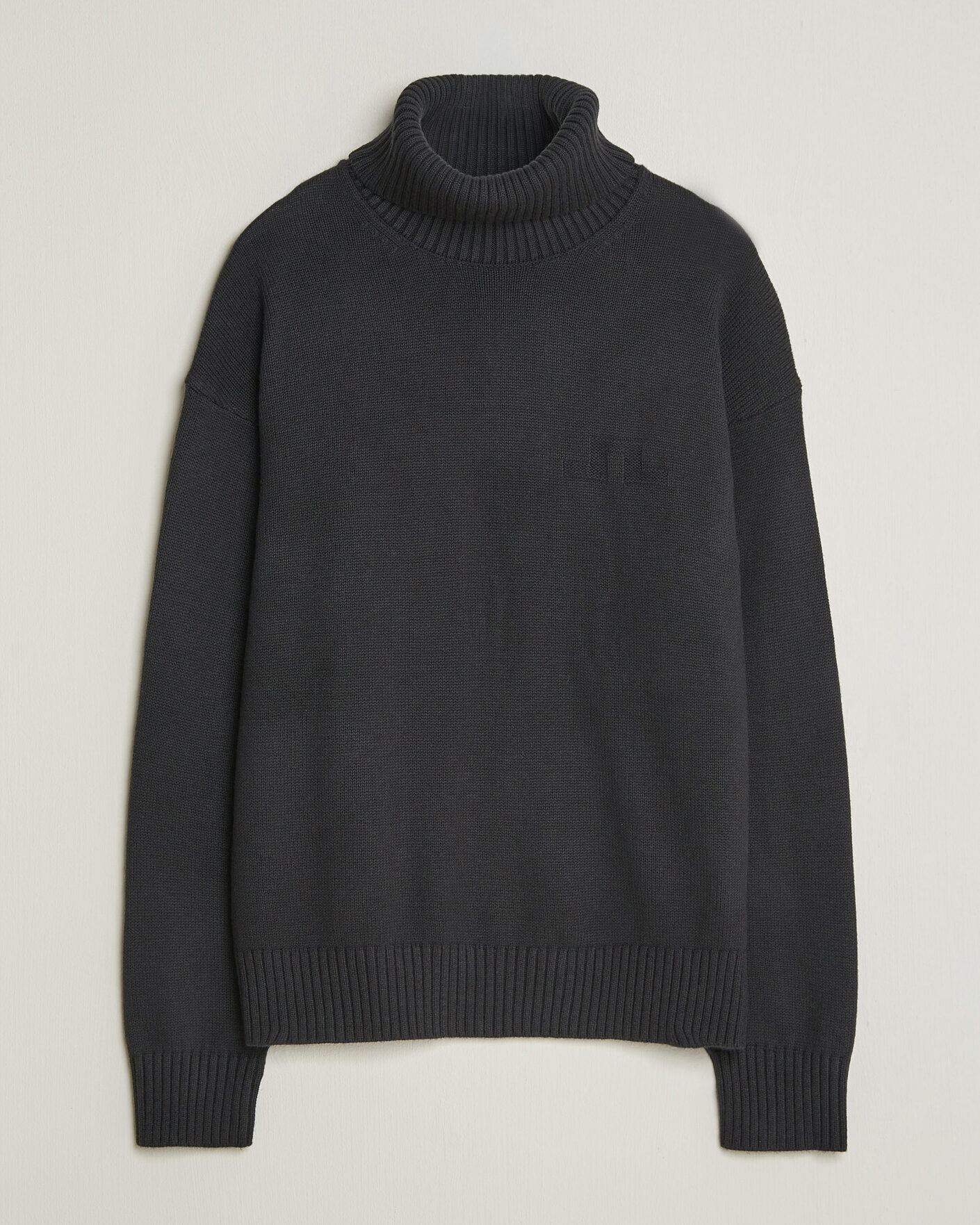 Herren | Pullover | J.Lindeberg | Eddy Wool/Cotton Knitted Turtleneck Black