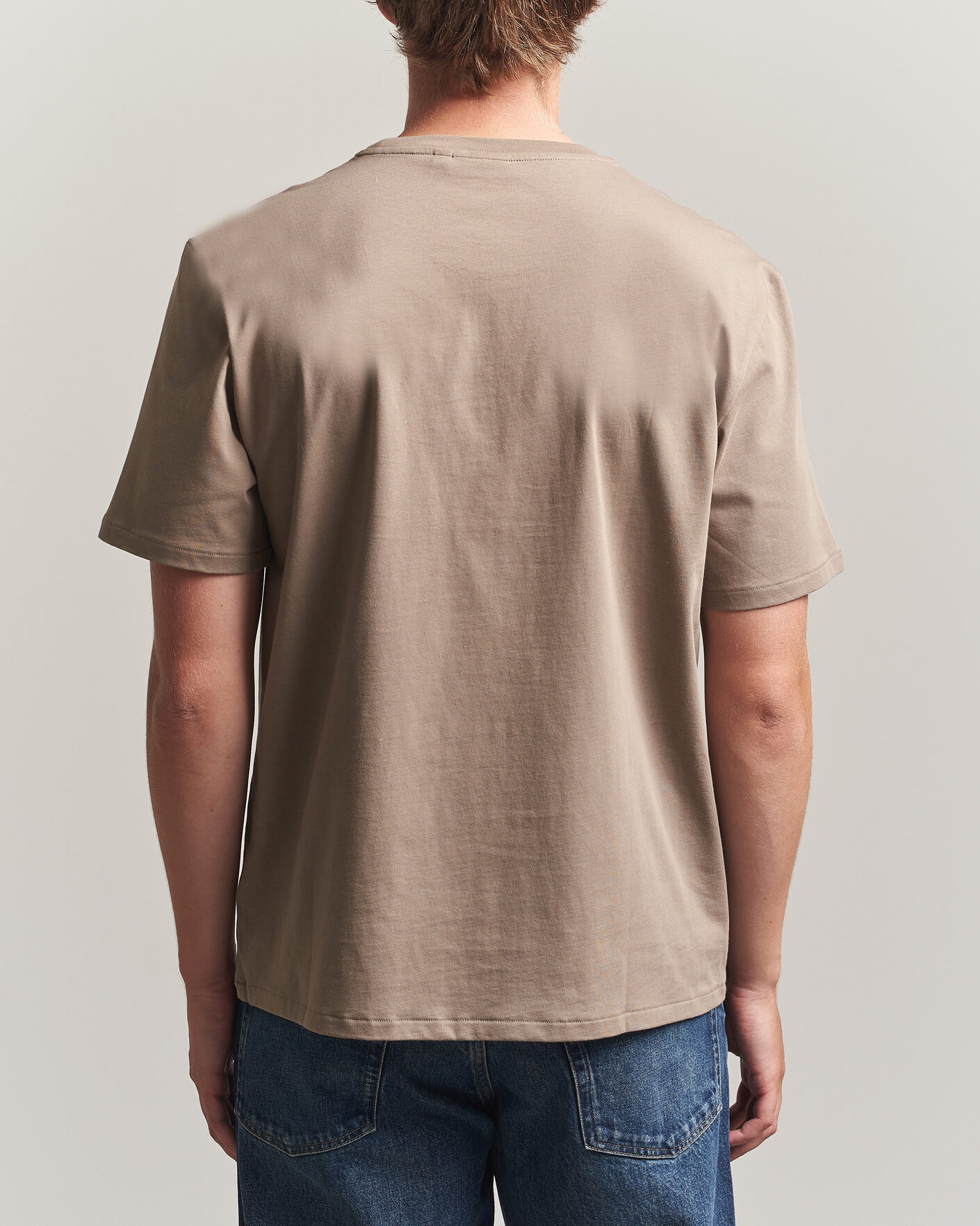 Herren | T-Shirts | J.Lindeberg | Alpha Crew Neck T-Shirt Brindle