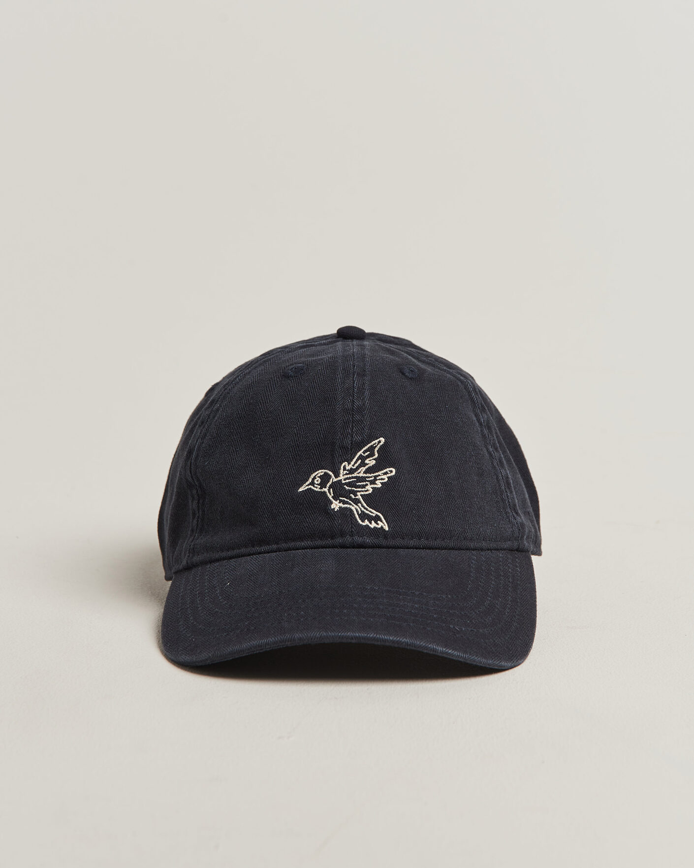 Herren | Hüte & Mützen | Forét | Bird Washed Herringbone Cap Navy