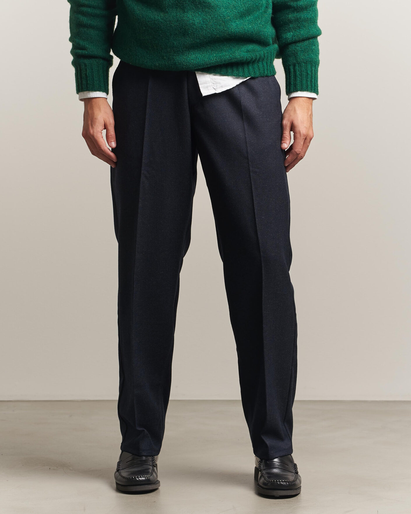 Herren | Hosen | Forét | Clay Wool Pants Navy
