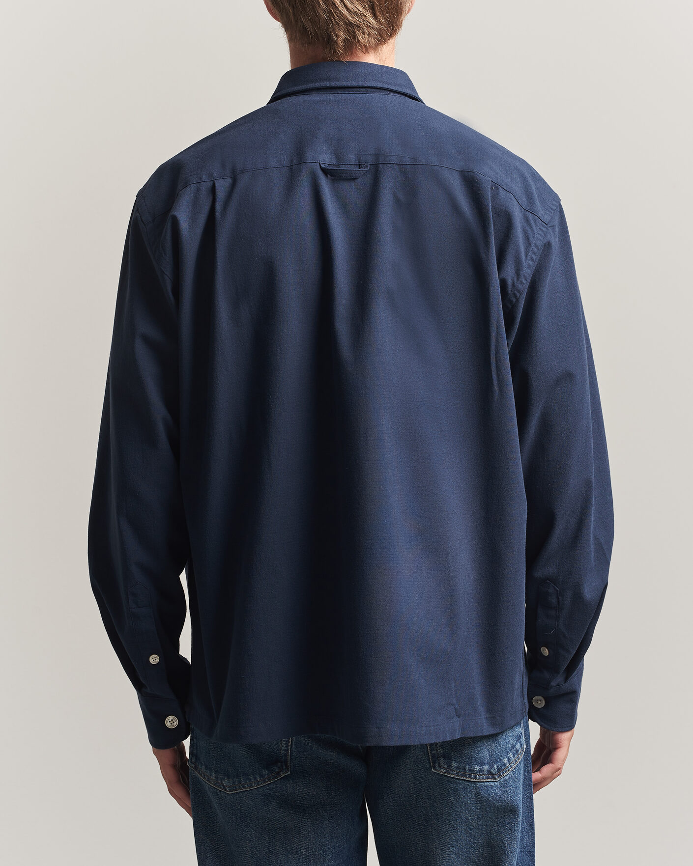 Herren | Hemden | Forét | Lunar Relaxed Fit Textured Overshirt Navy