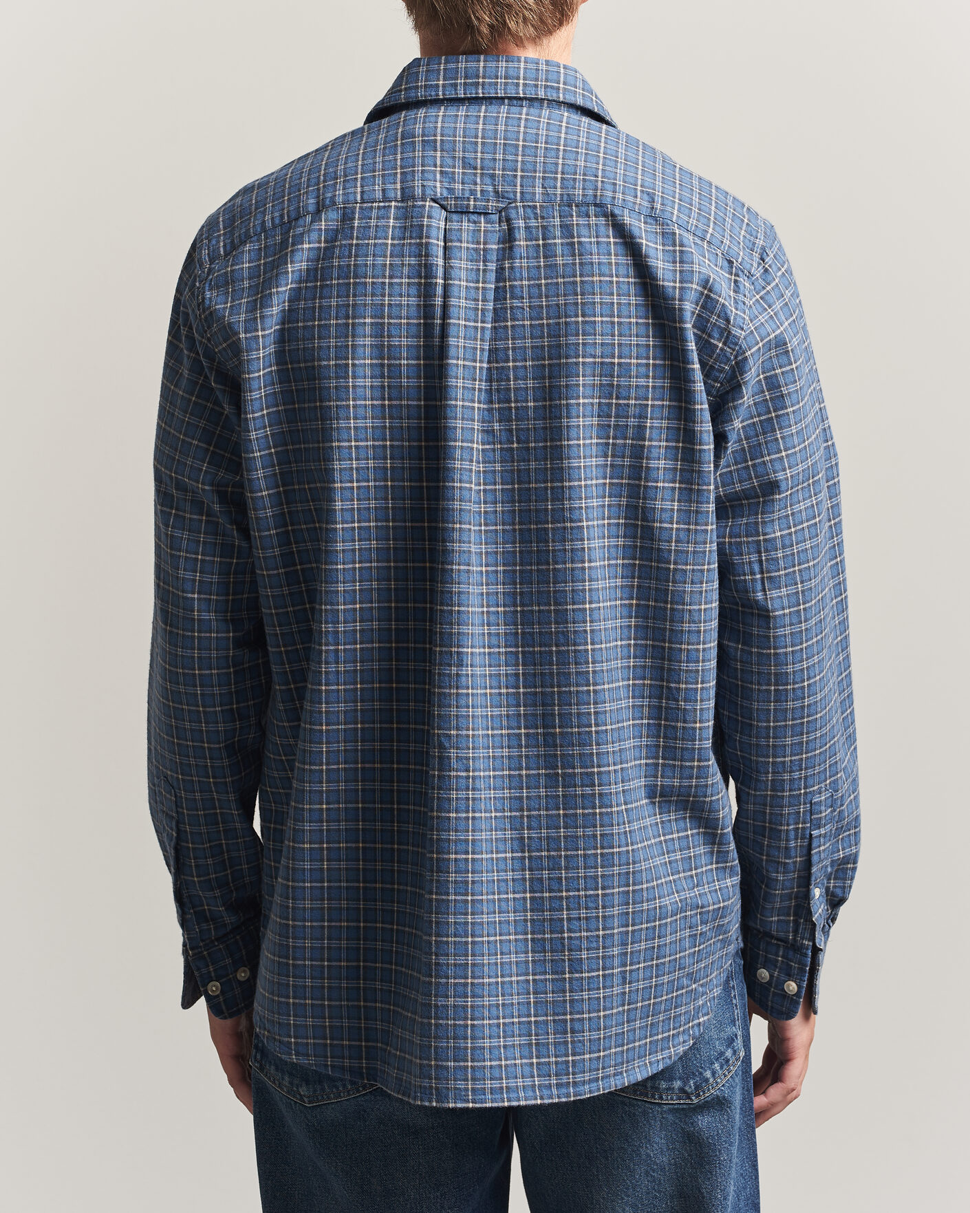 Herren | Hemden | Forét | Ridge Flannel Check Shirt Navy