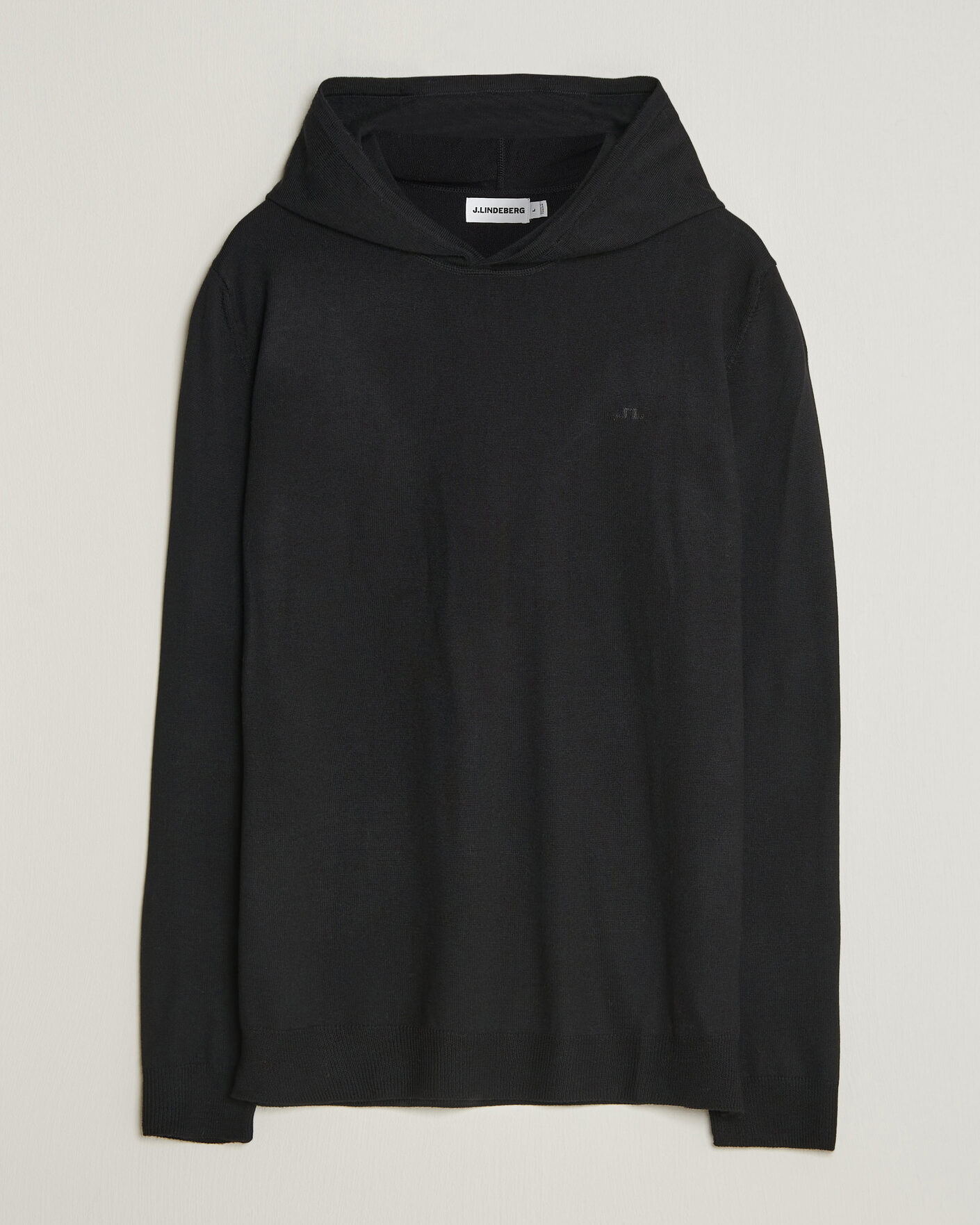 Herren | Pullover | J.Lindeberg | Karl Merino Hoodie Black