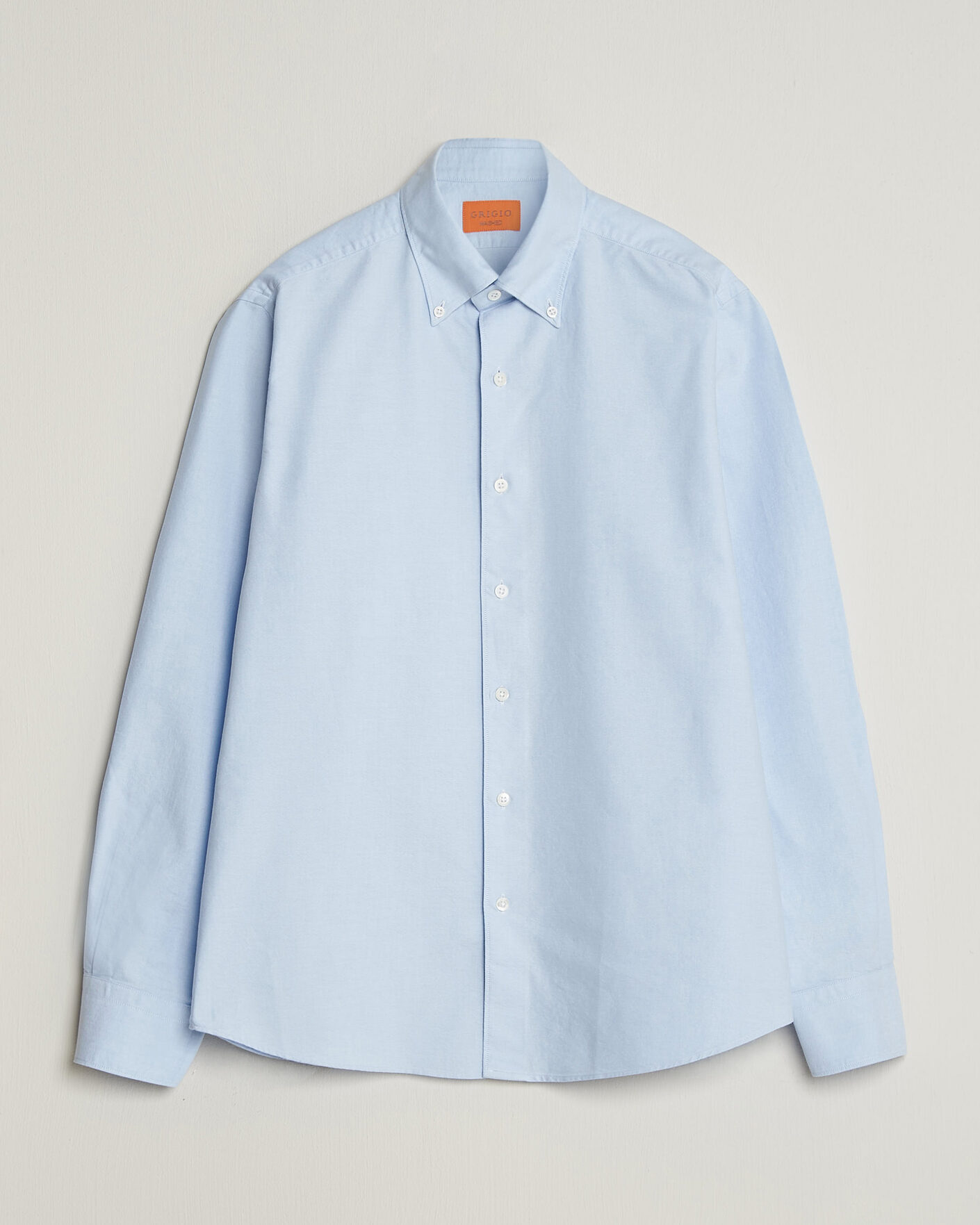 Herren | Hemden | Grigio | Oxford Button Down Shirt Light Blue