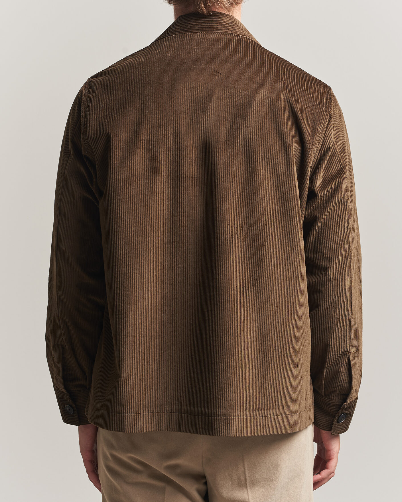 Herren | Hemden | Grigio | Corduroy Overshirt Dark Brown