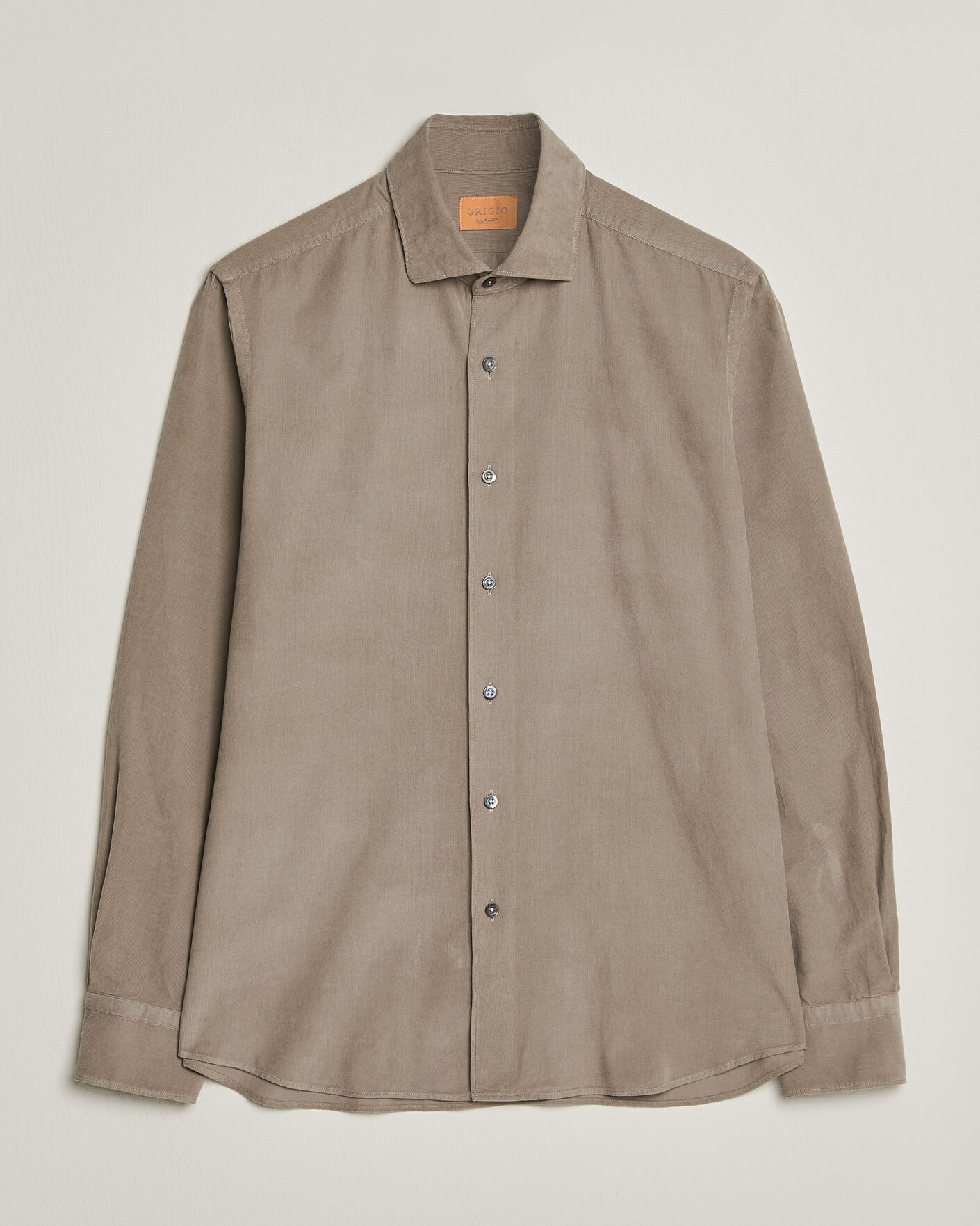 Herren | Hemden | Grigio | Corduroy Shirt Beige