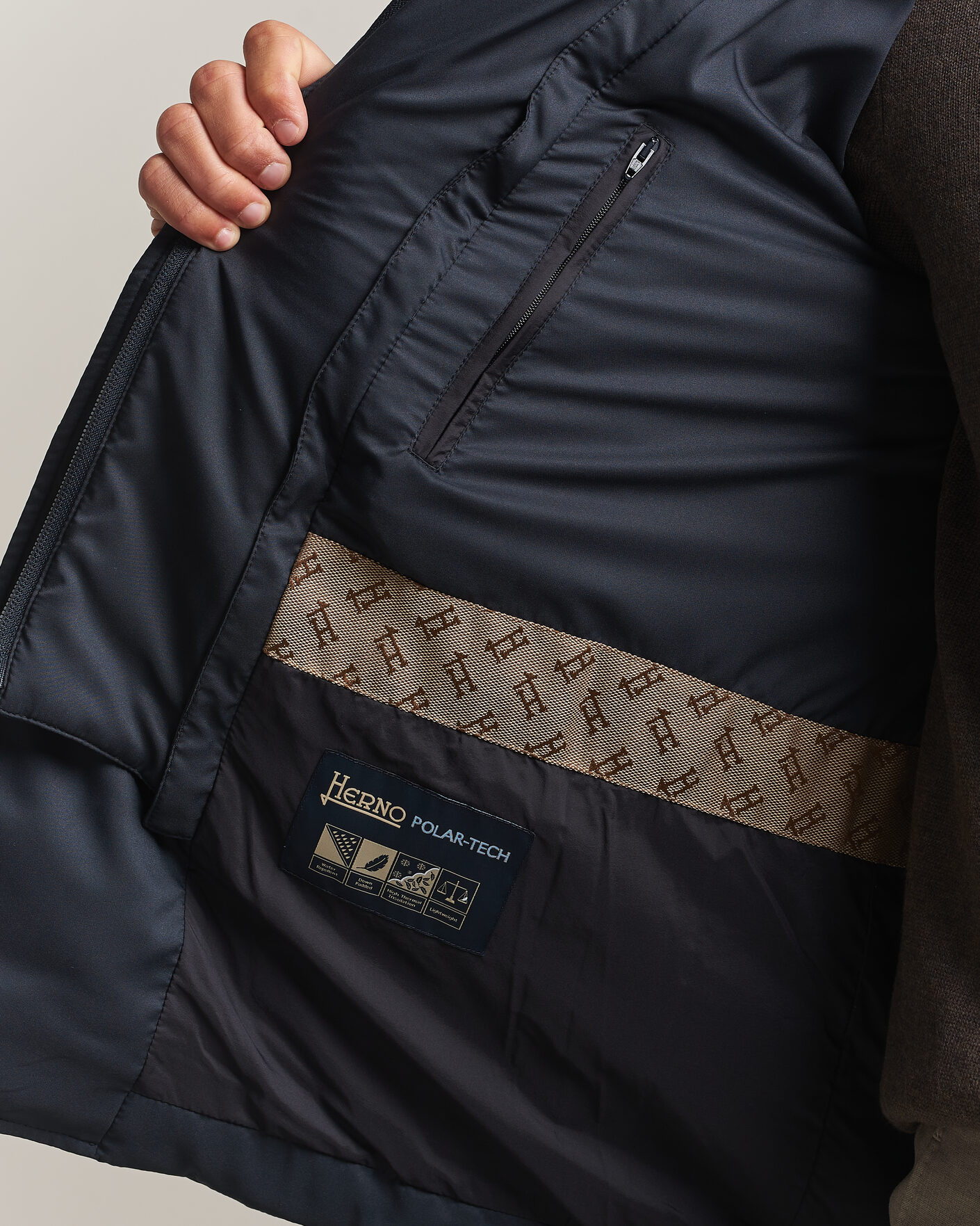 Herren | Jacken | Herno | Nylon Down Blazer Navy