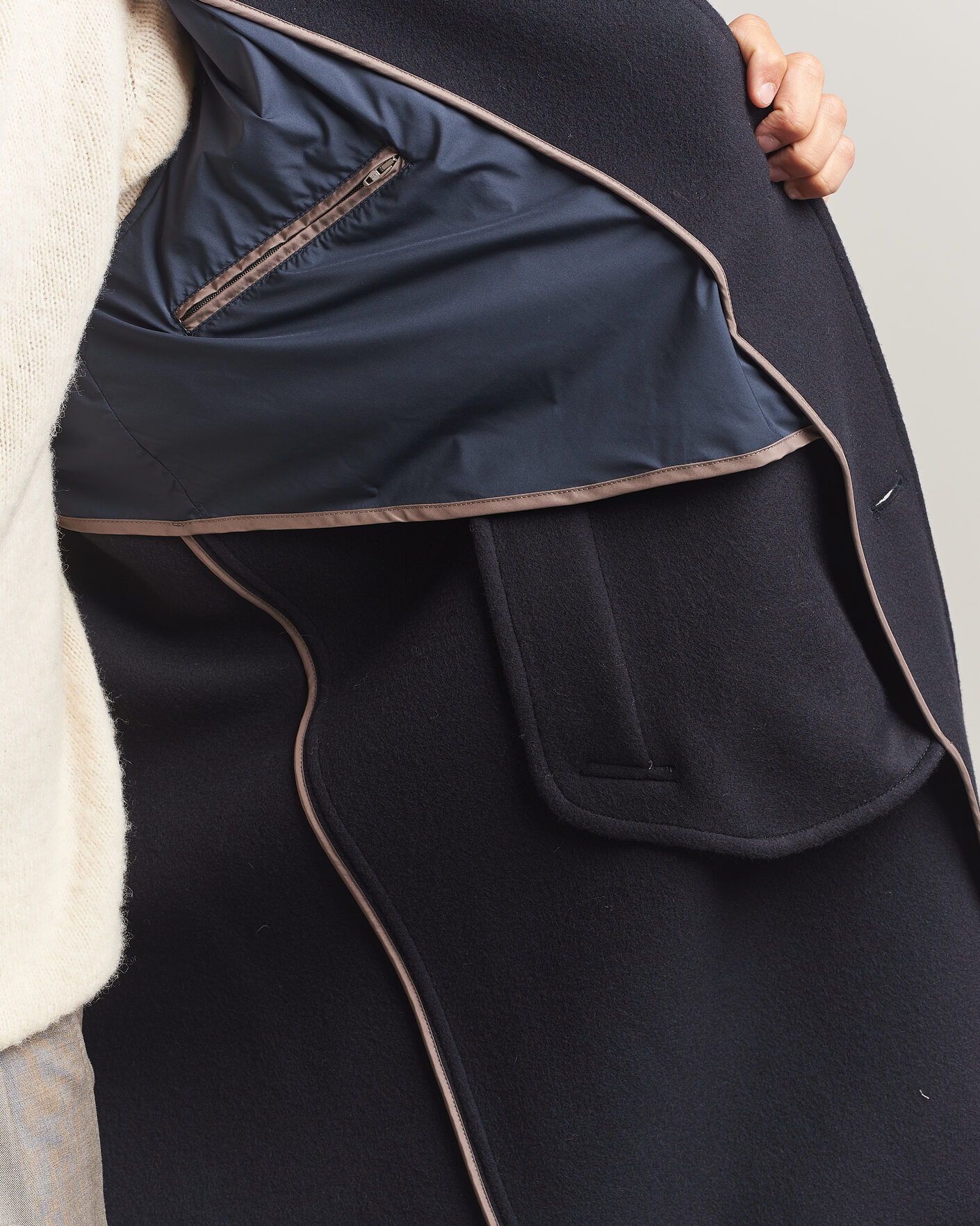Herren | Jacken | Herno | Raglan Wool Coat Navy
