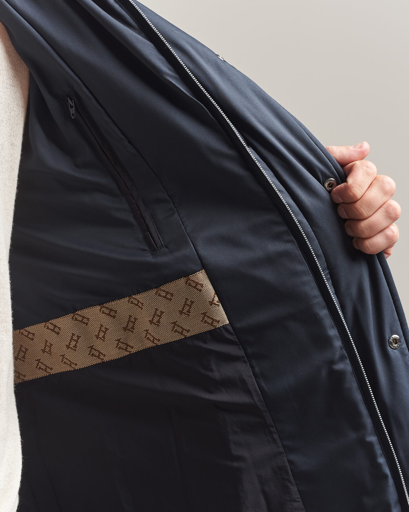Herren | Jacken | Herno | Faux Fur Down Parka Navy