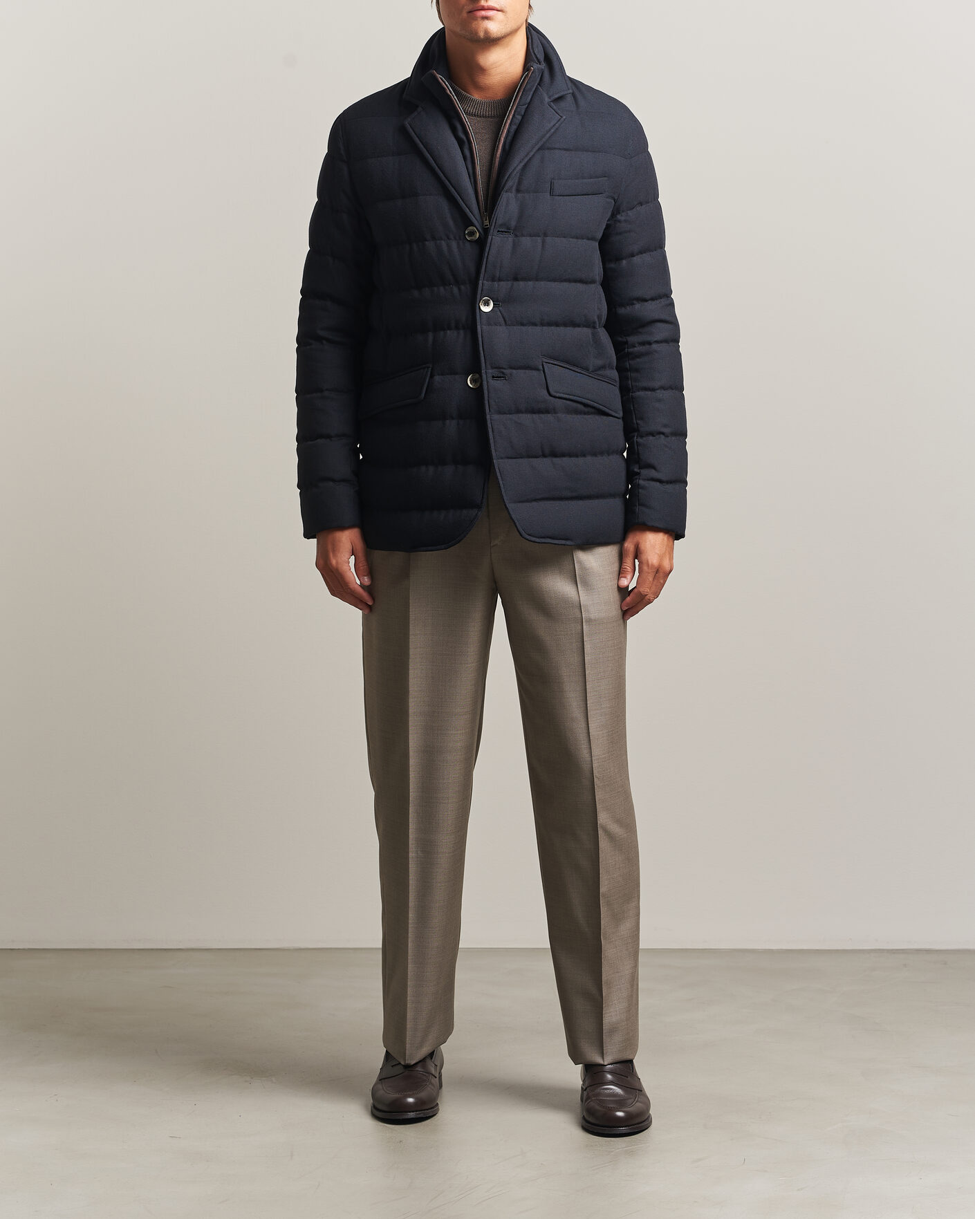 Herren | Jacken | Herno | Flannel Down Blazer Navy