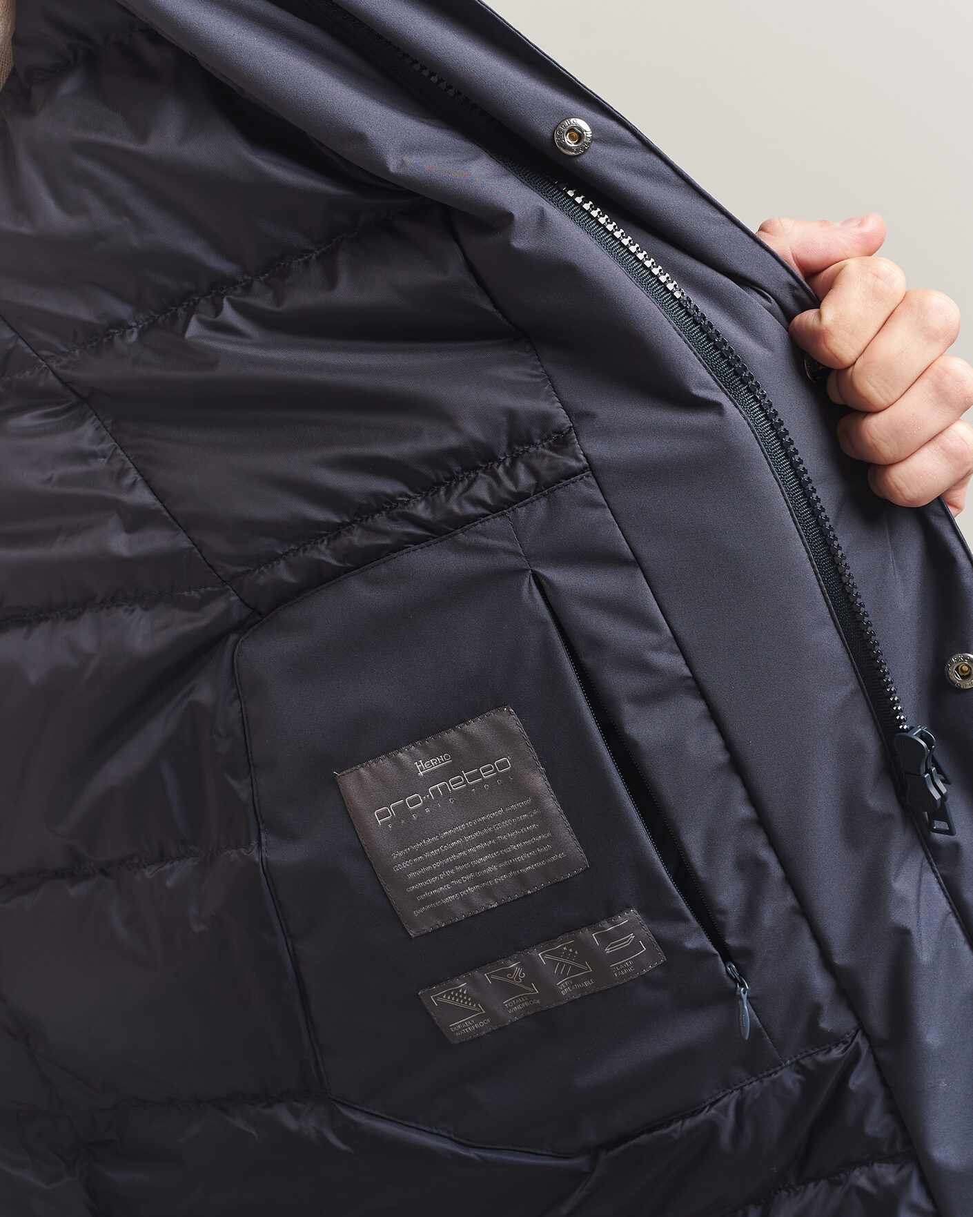 Herren | Jacken | Herno | Waterproof Nylon Coat Navy