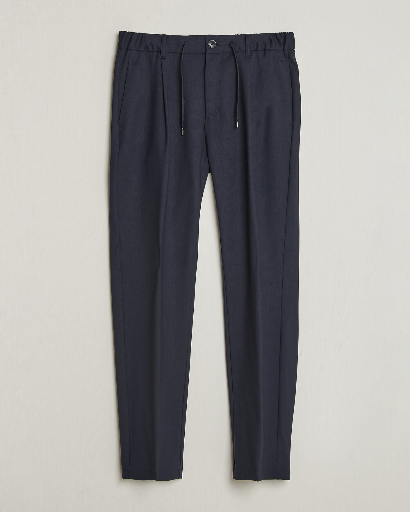 Herren | Hosen | Herno | Pleated Wool Trousers Navy
