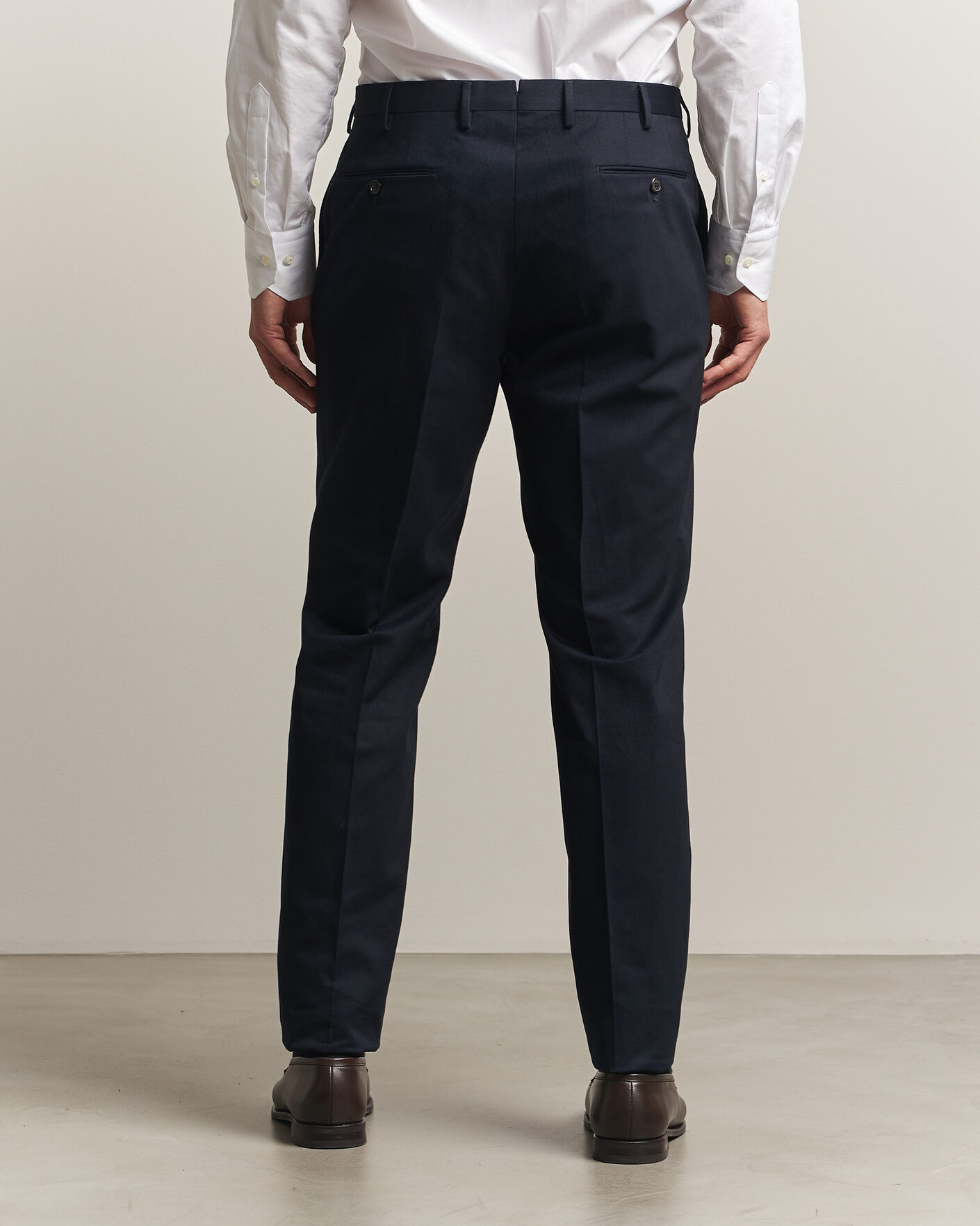 Herren | Hosen | Incotex | Regular Fit Cotton/Cashmere Trousers Navy