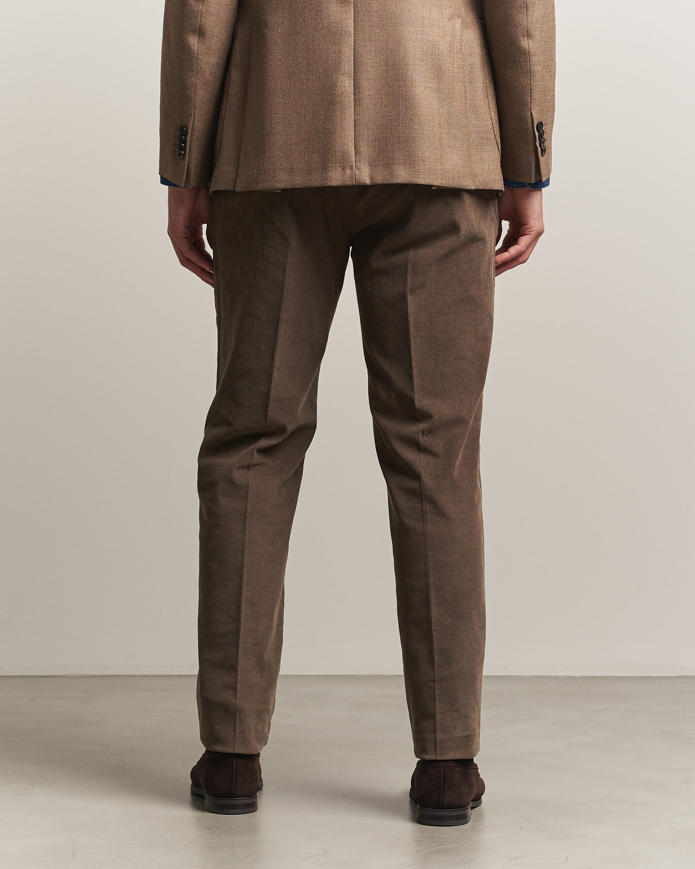 Herren | Hosen | Incotex | Regular Fit Baby Corduroy Trousers Taupe