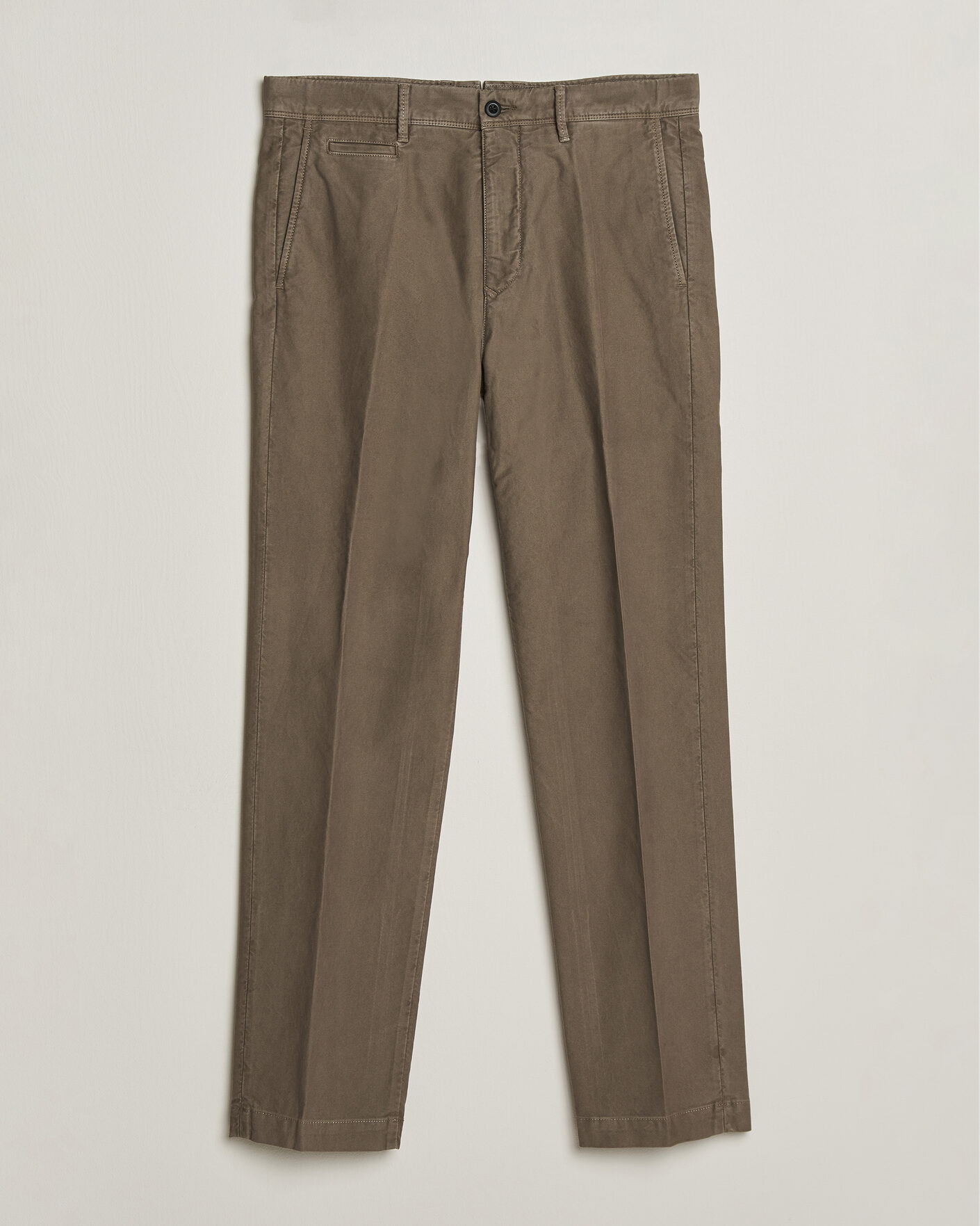 Herren | Hosen | Incotex | Regular Fit Garment Dyed Slacks Taupe