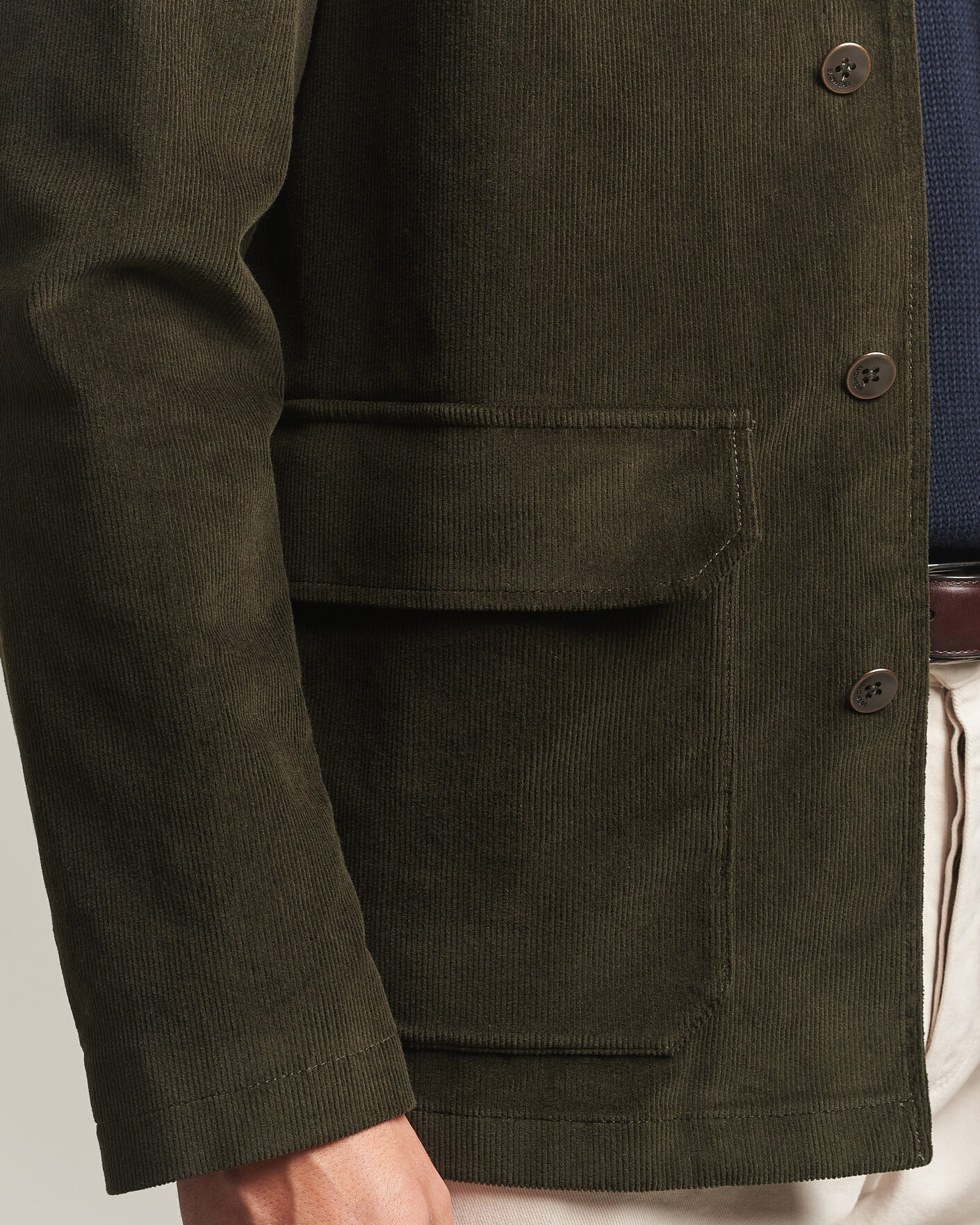 Herren | Sakkos | Incotex | Corduroy Sports Jacket Forest Green
