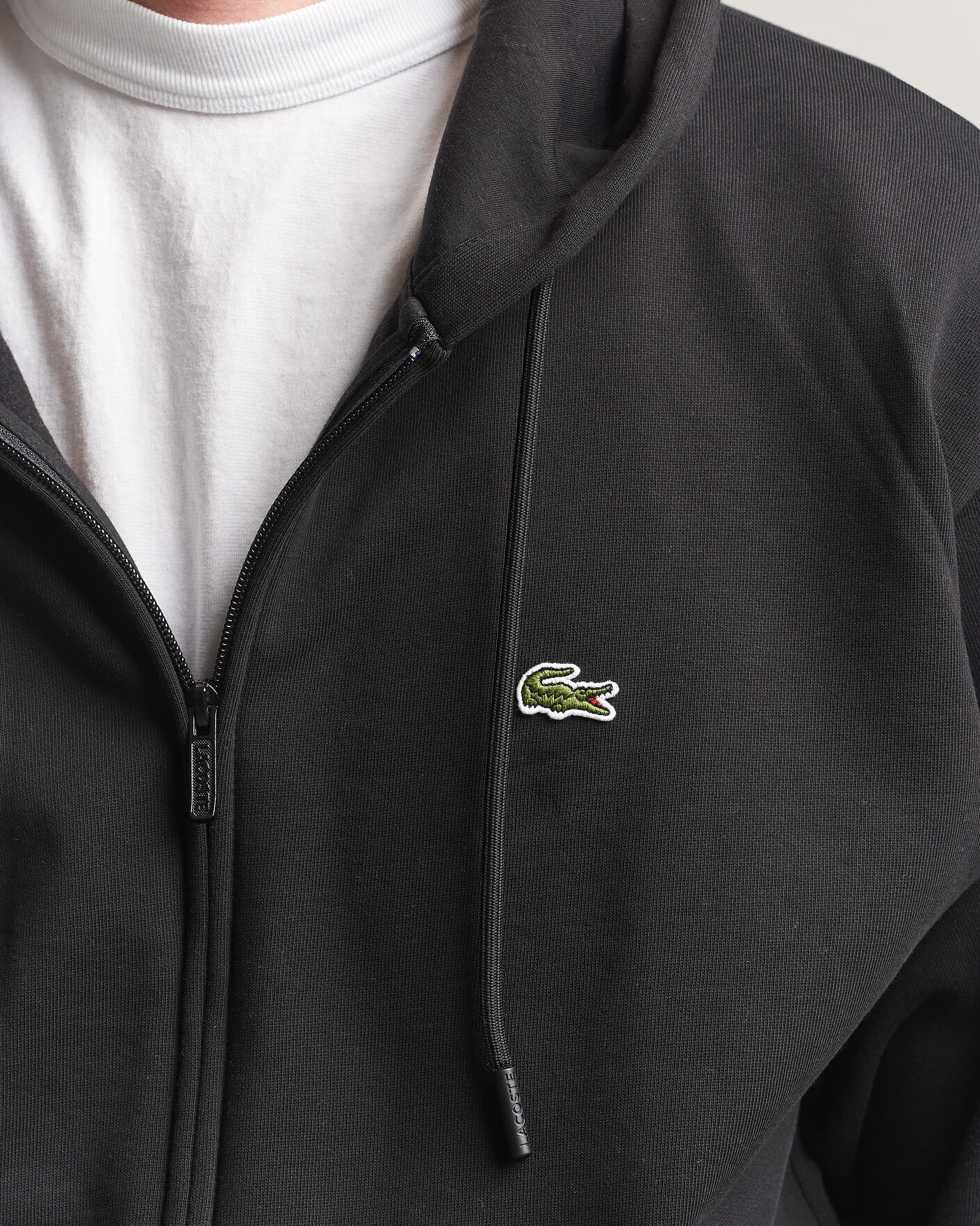 Herren | Pullover | Lacoste | Full Zip Hoodie Black