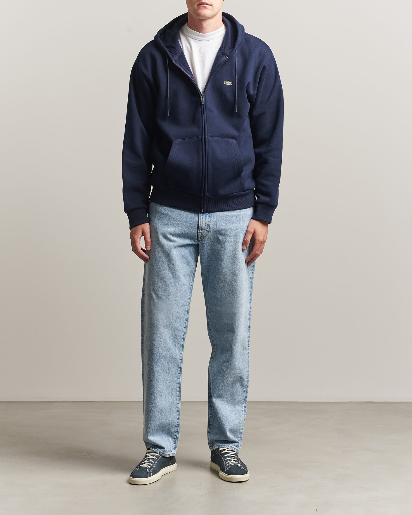 Herren | Pullover | Lacoste | Full Zip Hoodie Navy Blue
