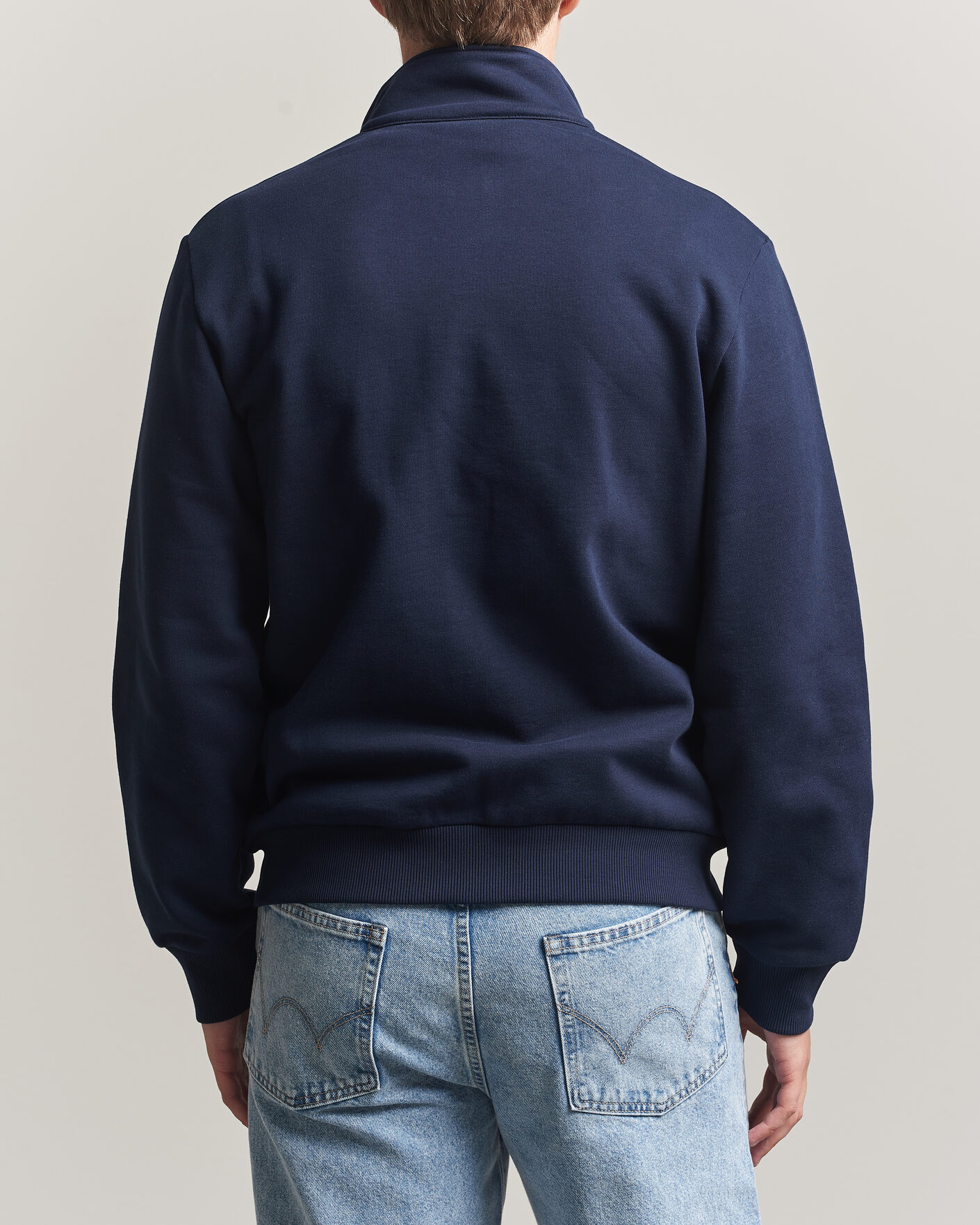 Lacoste Full Zip Sweater Navy Blue bei Care of Carl