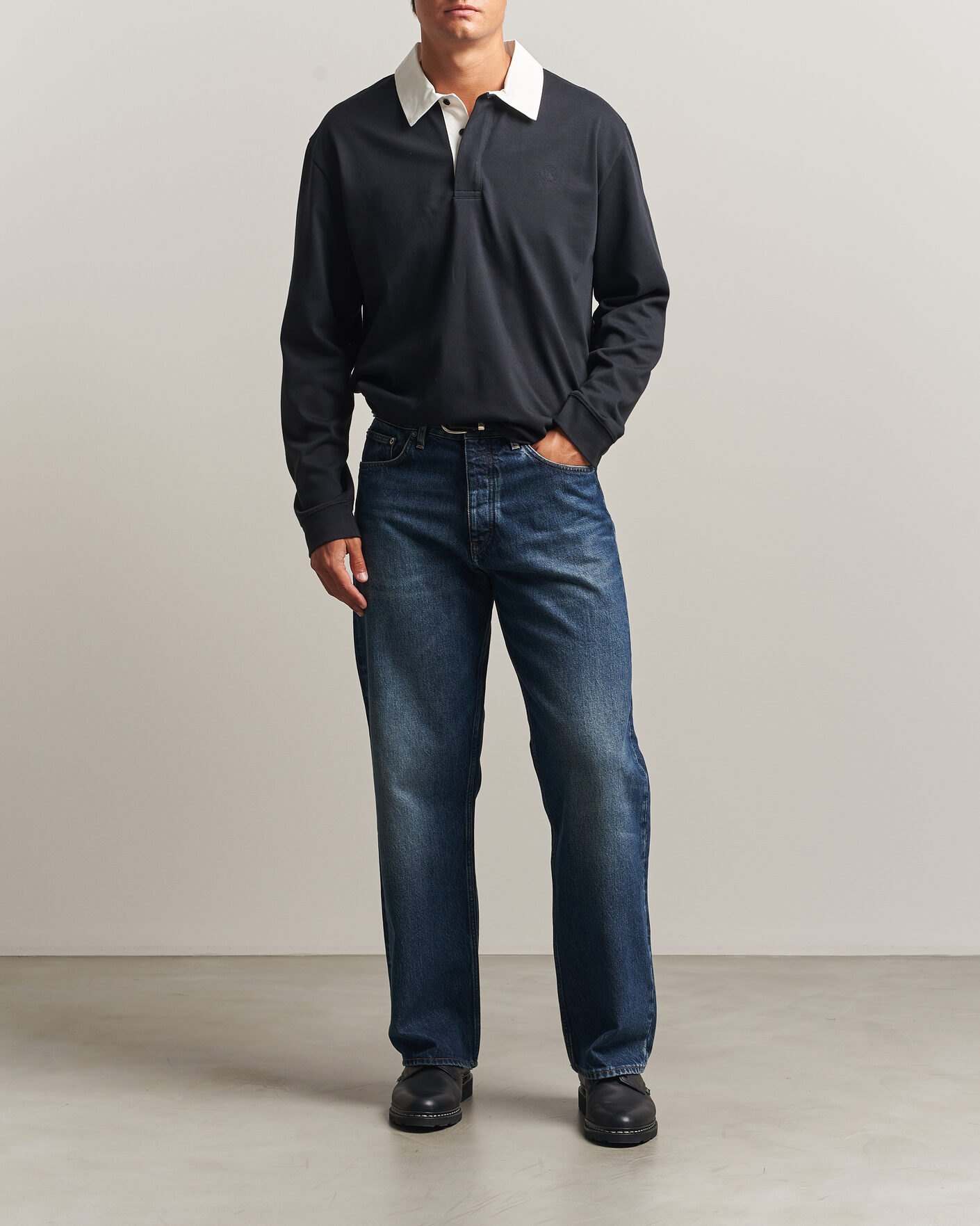 Herren | Pullover | Palmes | Ball Rugby Shirt Black