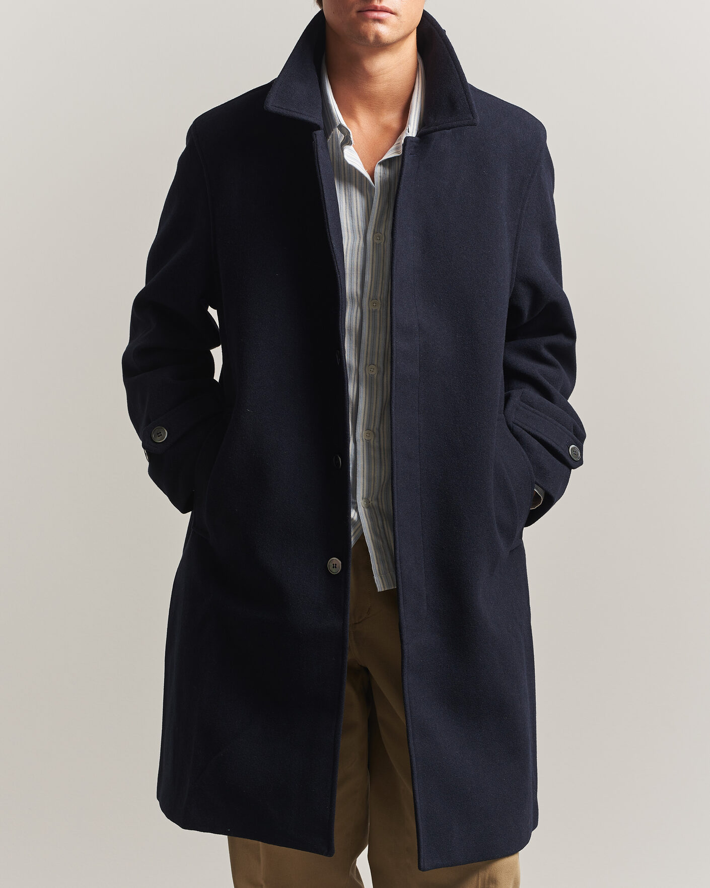 Herren | Jacken | Palmes | Cedric Wool Coat Navy