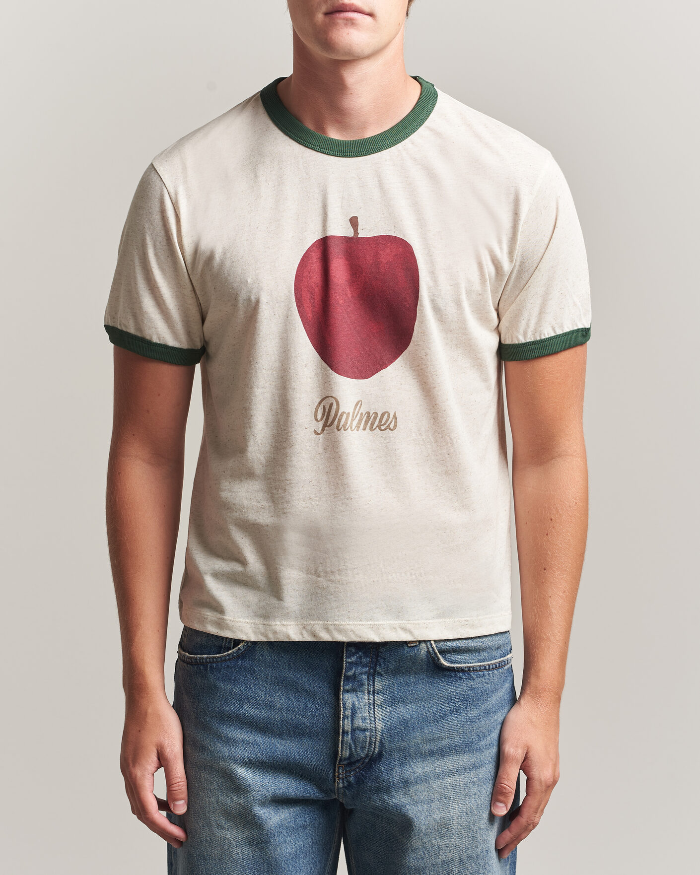 Herren | T-Shirts | Palmes | Apple Ringer T-Shirt Broken White