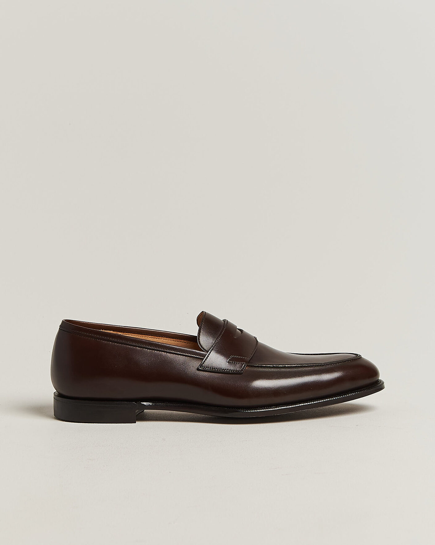 Herren | Loafer | Crockett & Jones | Crawford Handgrade Penny Loafer Dk Brown Antique Calf