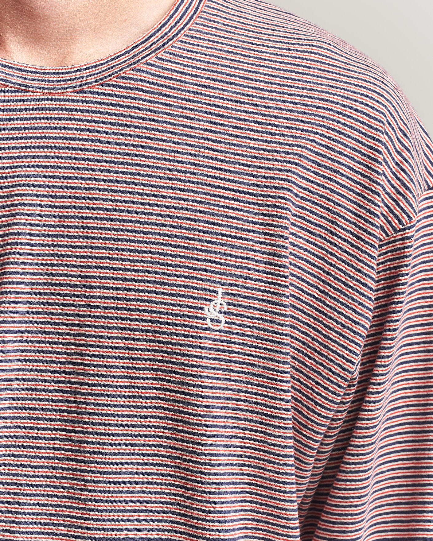 Herren | T-Shirts | Jil Sander | Long Sleeve Striped T-Shirt Red