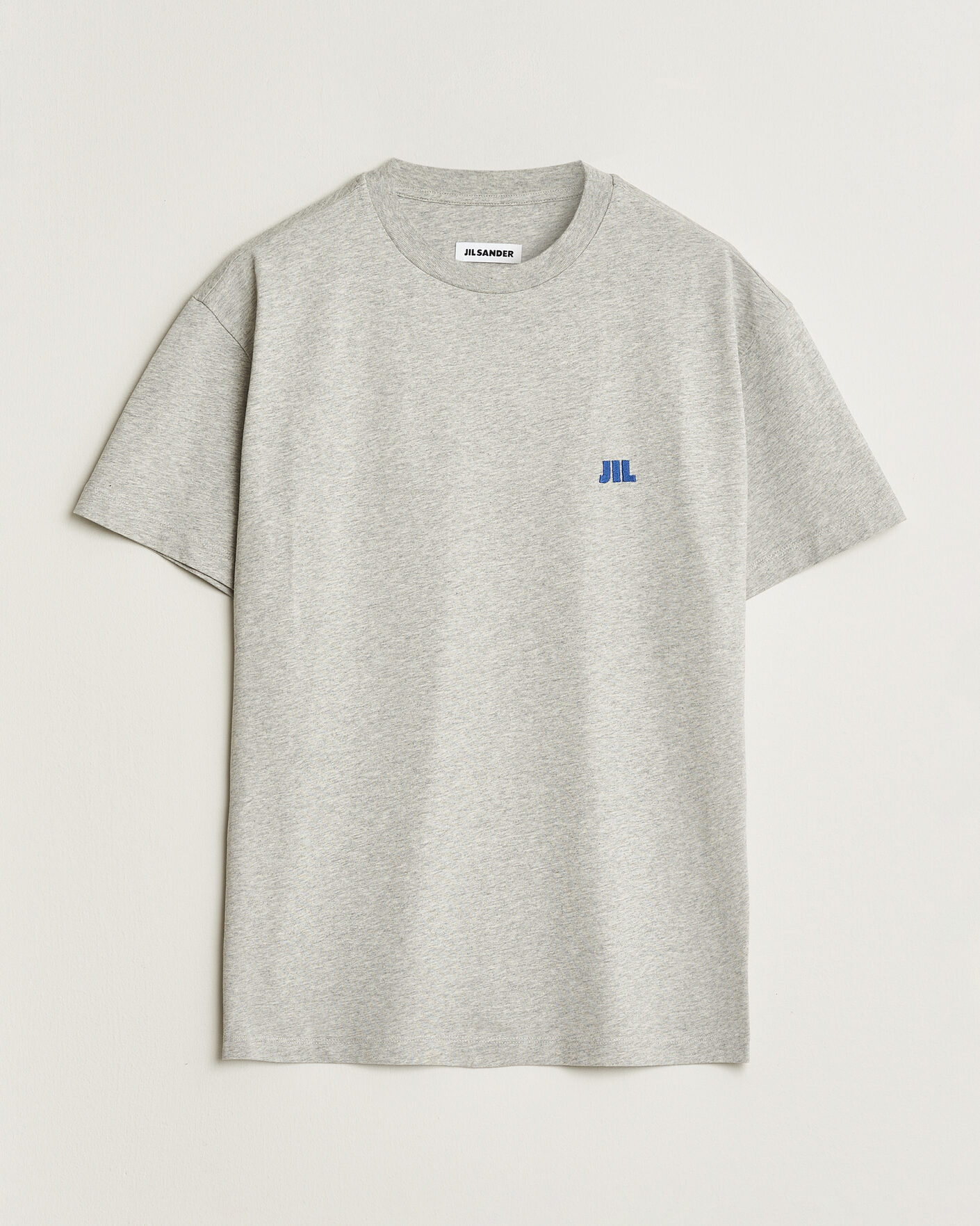 Herren | T-Shirts | Jil Sander | Short Sleeve Jil Logo T-Shirt Light Grey
