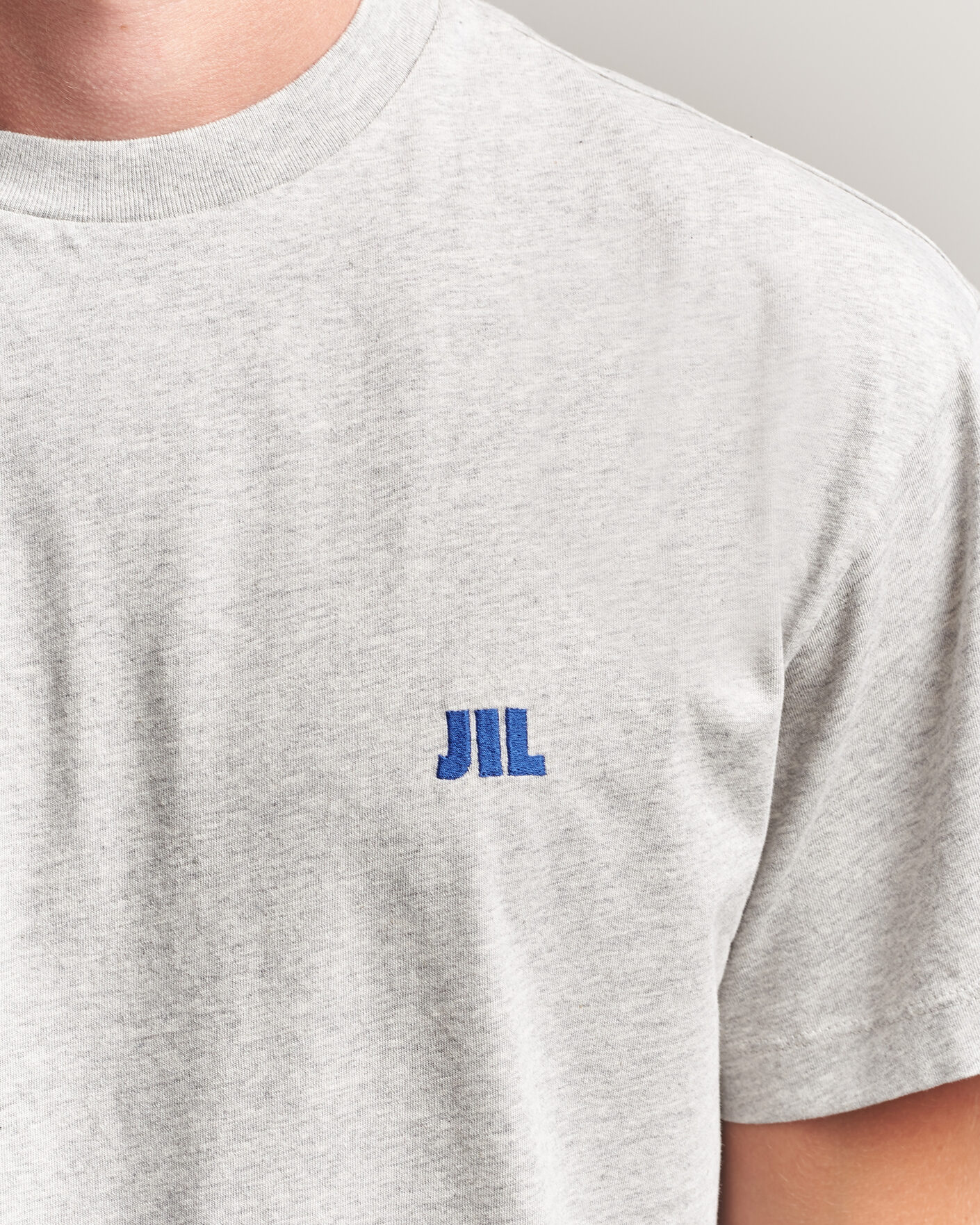 Herren | T-Shirts | Jil Sander | Short Sleeve Jil Logo T-Shirt Light Grey