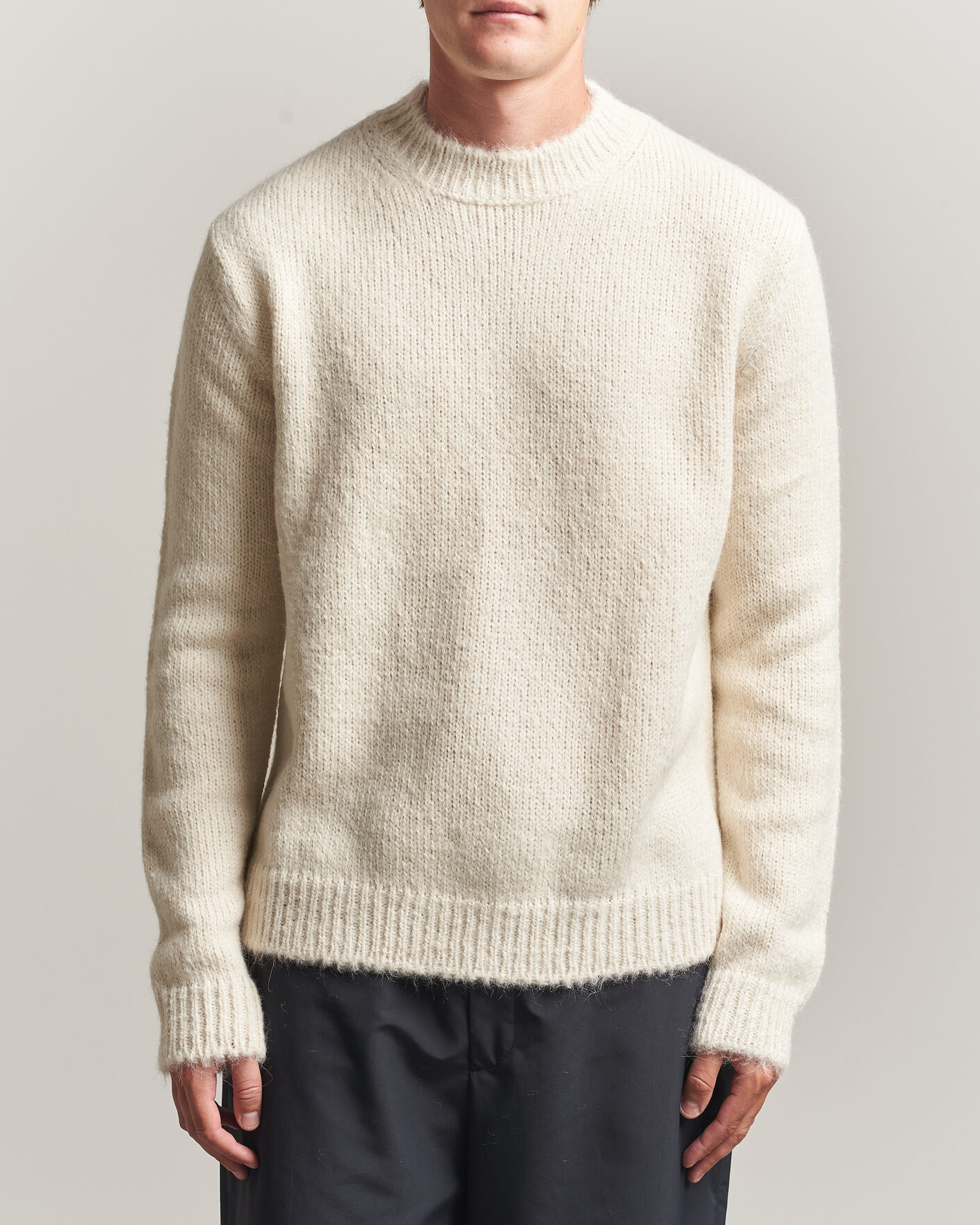 Herren | Pullover | Jil Sander | Rib Knit Sweater Off White