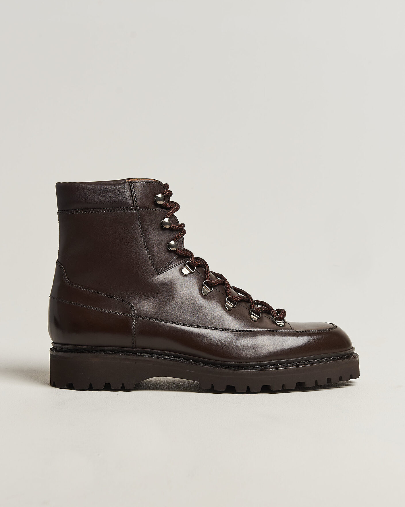 Herren | Boots | John Lobb | Sommet Lace Up Boots Dark Brown Calf