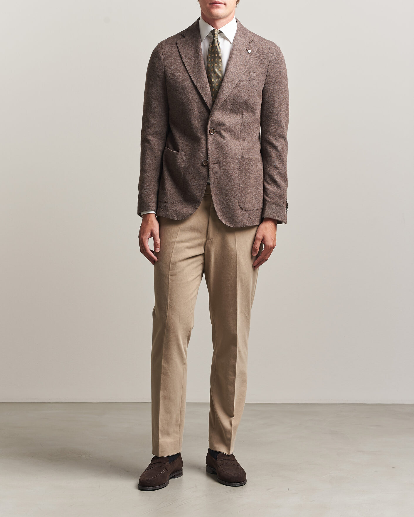 Herren | Sakkos | L.B.M. 1911 | Jack Knitted Cashmere Mix Blazer Brown