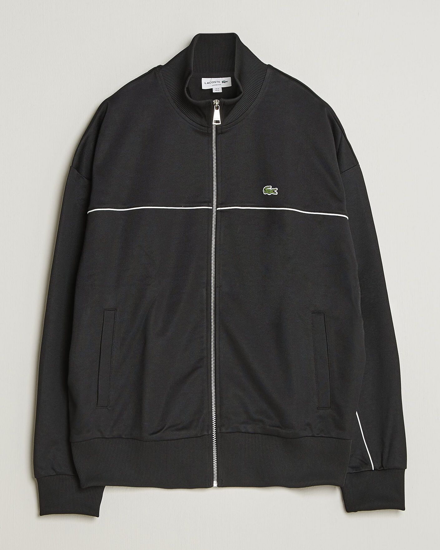 Herren | Pullover | Lacoste | Piqué Track Jacket Black