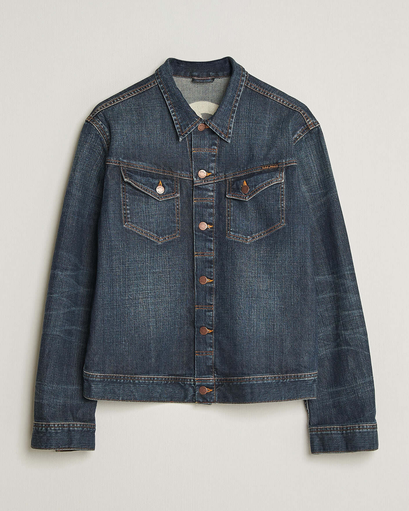 Herren | Jacken | Nudie Jeans | Conny Denim Jacket Big Wave Blue