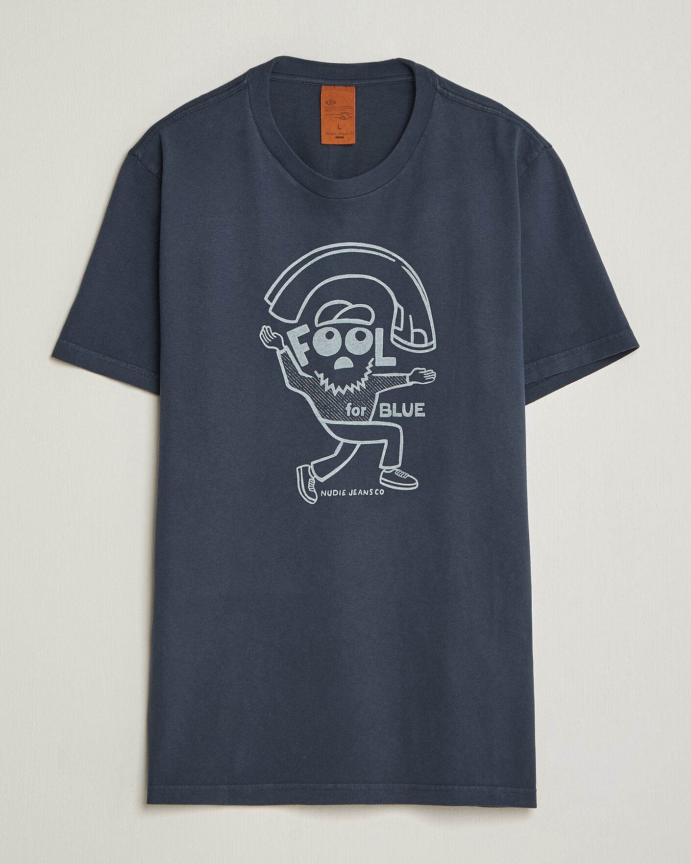 Herren | T-Shirts | Nudie Jeans | Roy Jeanjuggler T-Shirt Dark Blue