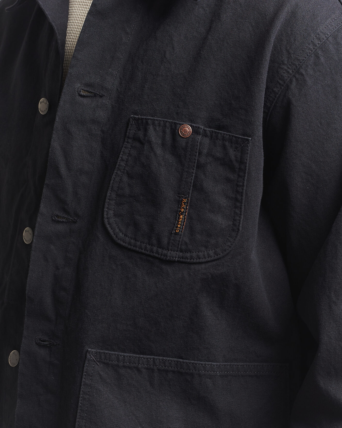 Herren | Jacken | Nudie Jeans | Howie Duck Canvas Chore Jacket Black