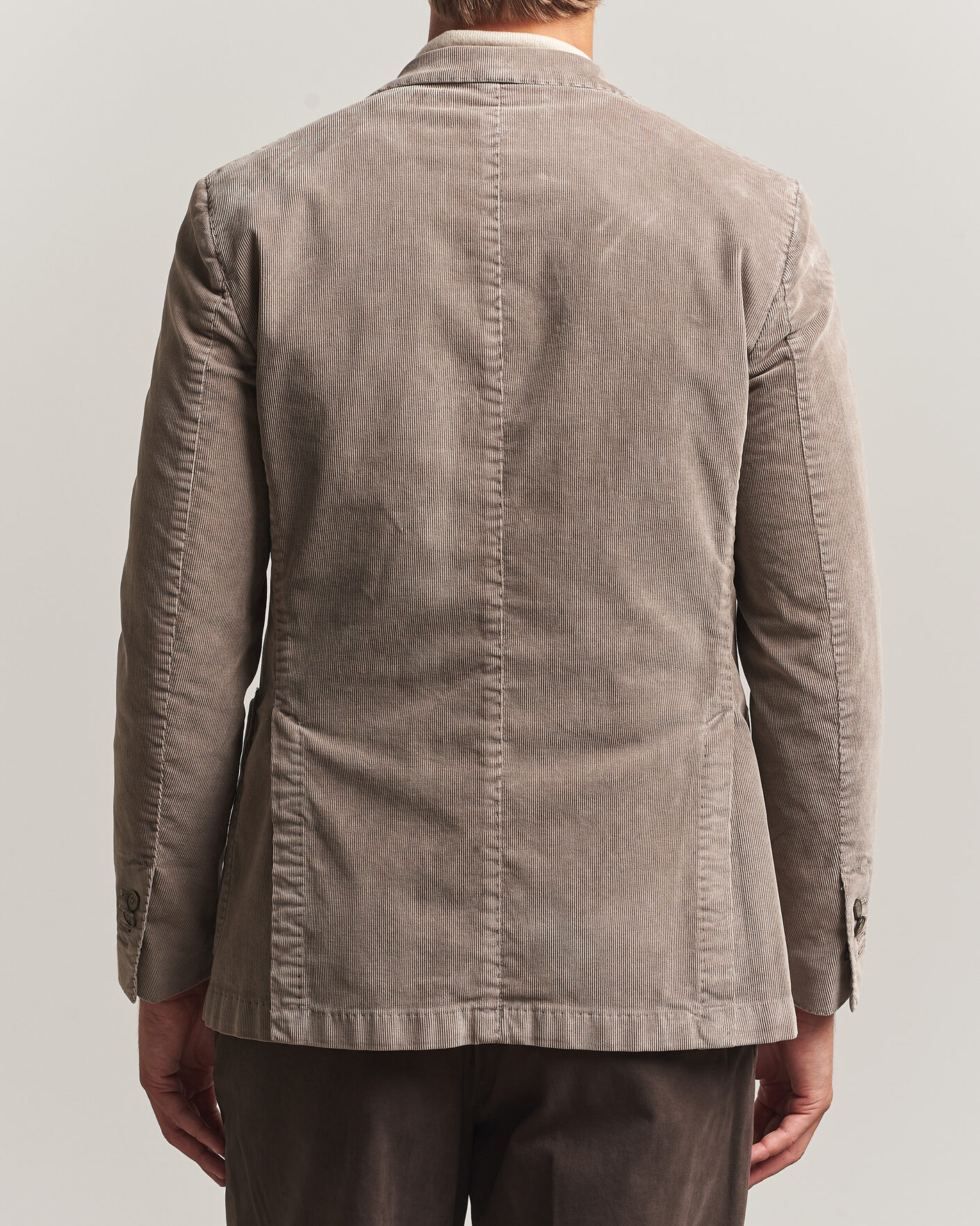 Herren | Sakkos | Santaniello | Corduroy Patch Pocket Blazer Taupe