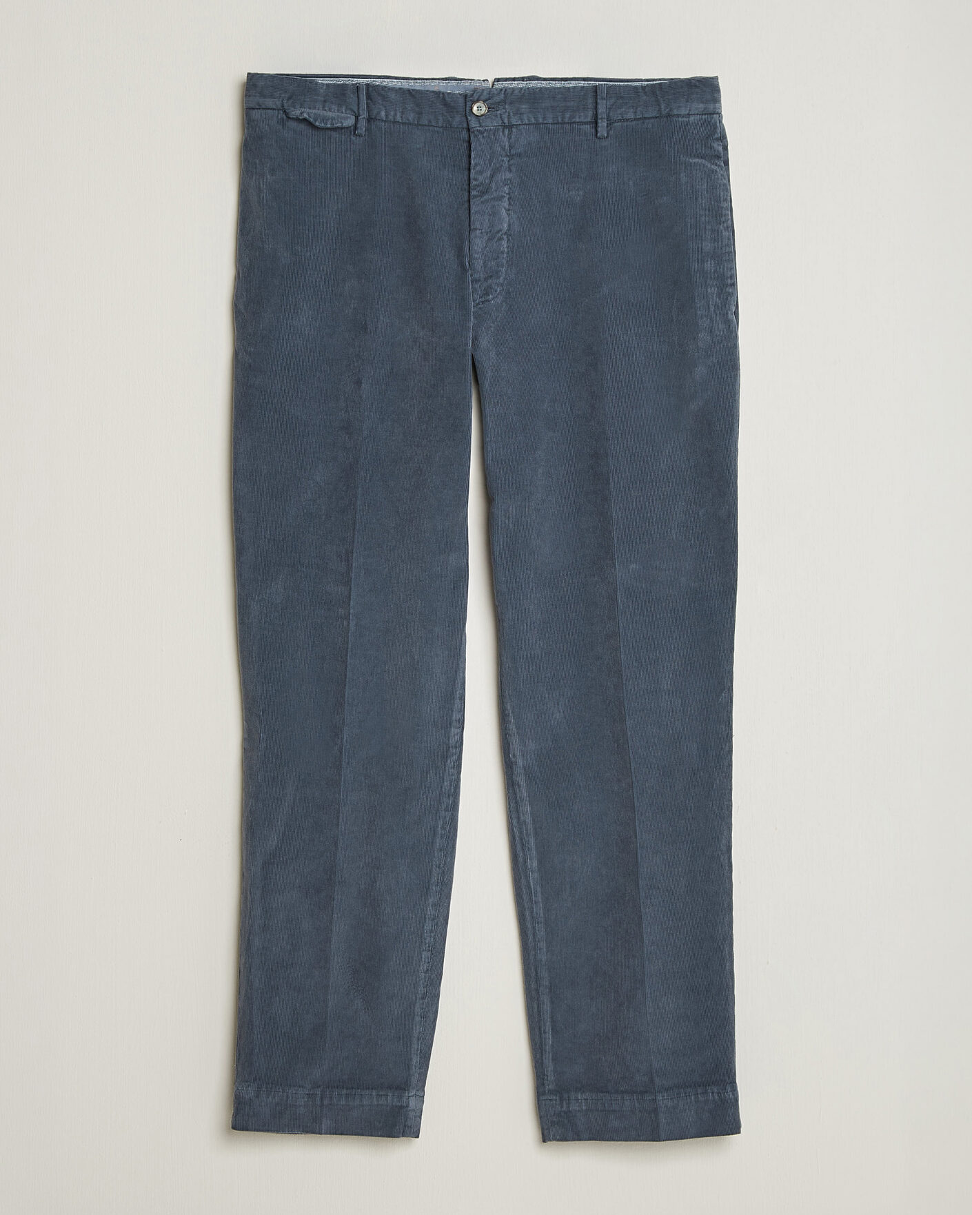 Herren | Hosen | Santaniello | Corduroy Trousers Iron Blue