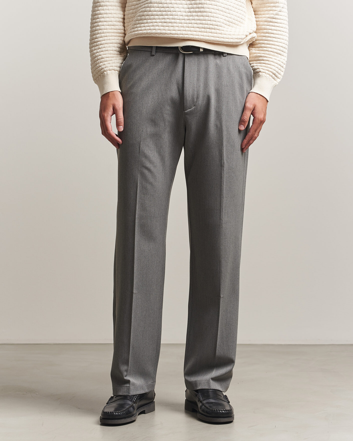 Herren | Hosen | LES DEUX | Como Solid Slack Pants Grey Melange