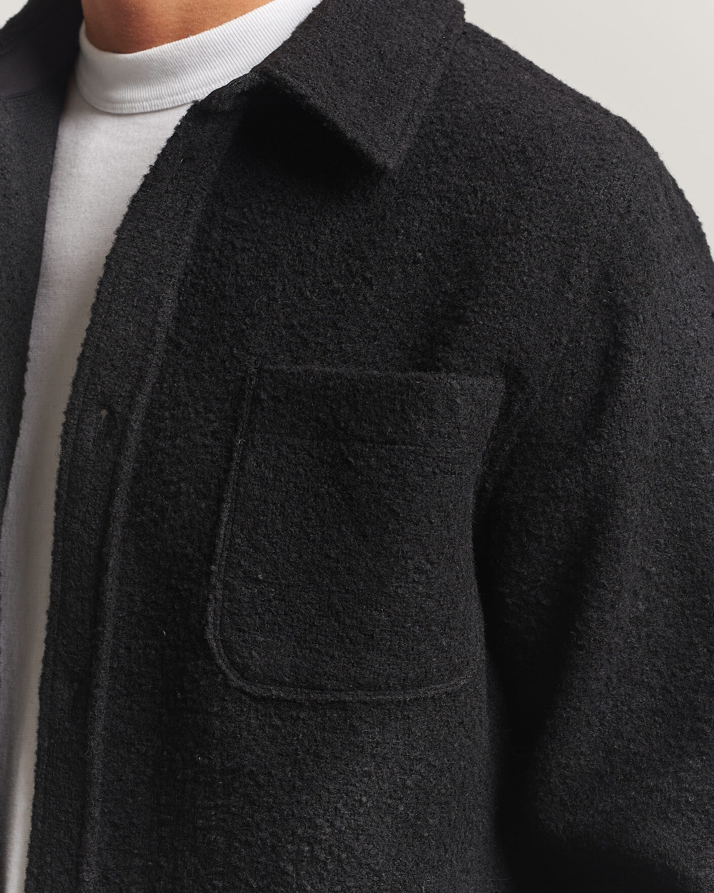 Herren | Hemden | LES DEUX | Boucle Overshirt Black