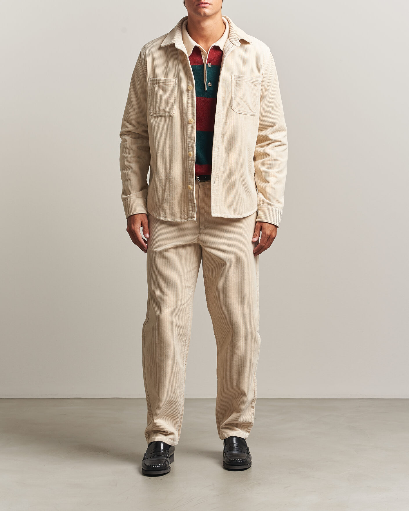Herren | Hemden | LES DEUX | Corduroy Overshirt Ivory