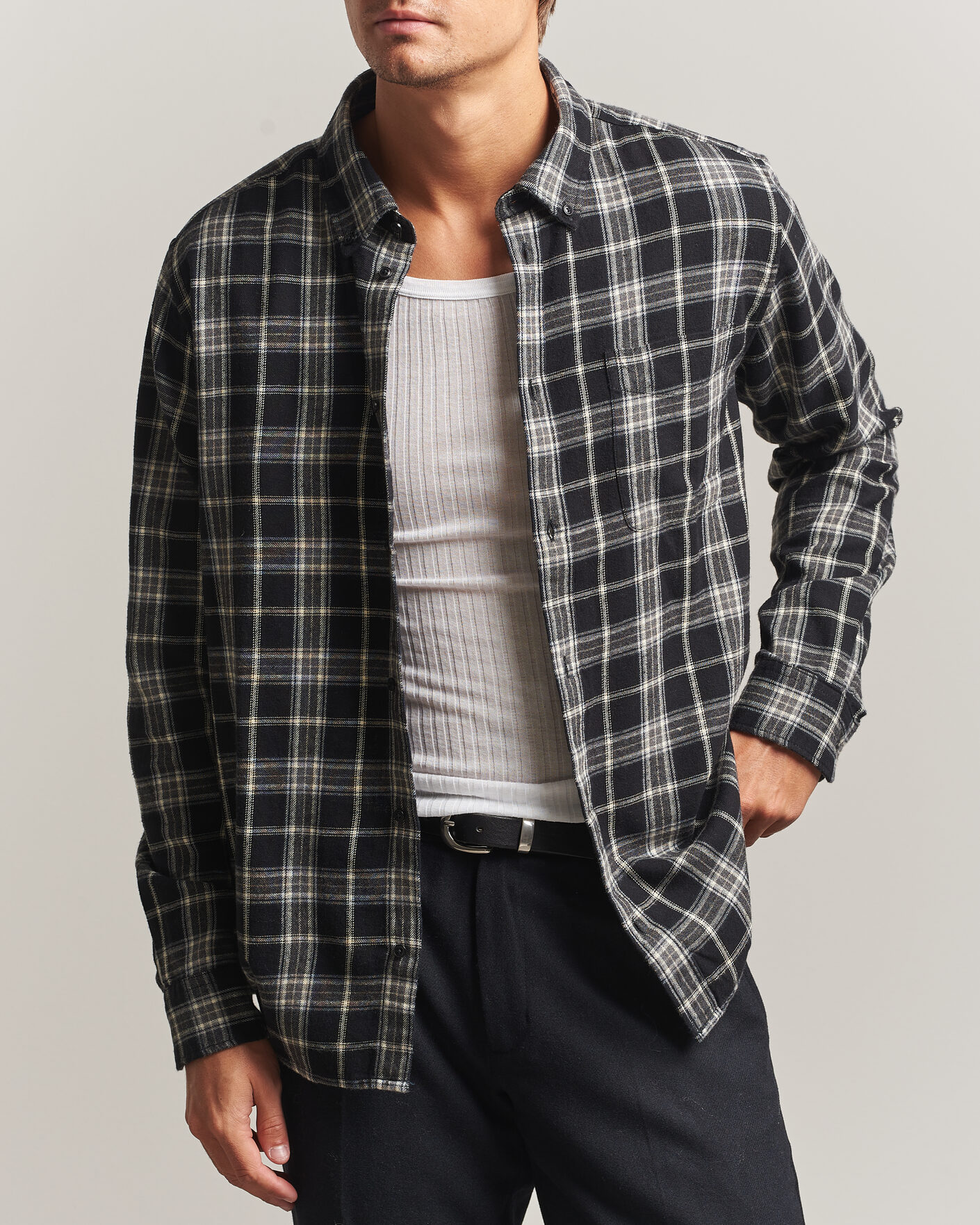 Herren | Hemden | LES DEUX | Vintage Check Shirt Black