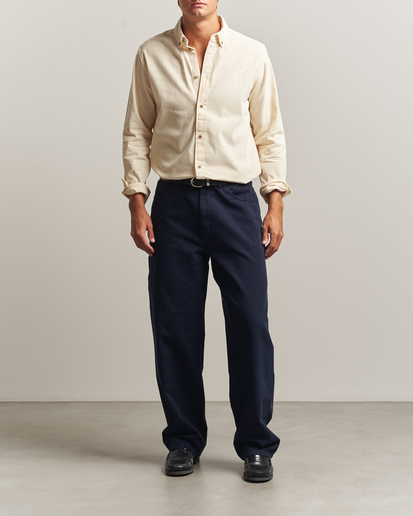 Herren | Hemden | LES DEUX | Pinwale Corduroy Shirt Ivory