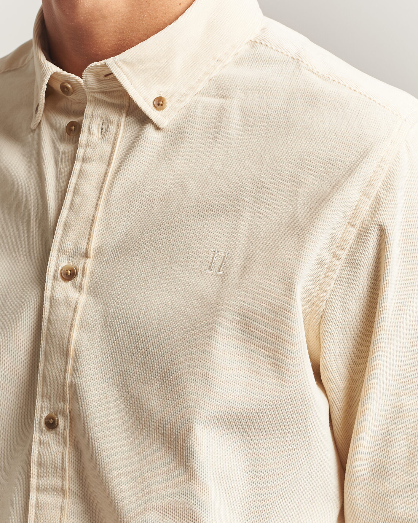 Herren | Hemden | LES DEUX | Pinwale Corduroy Shirt Ivory